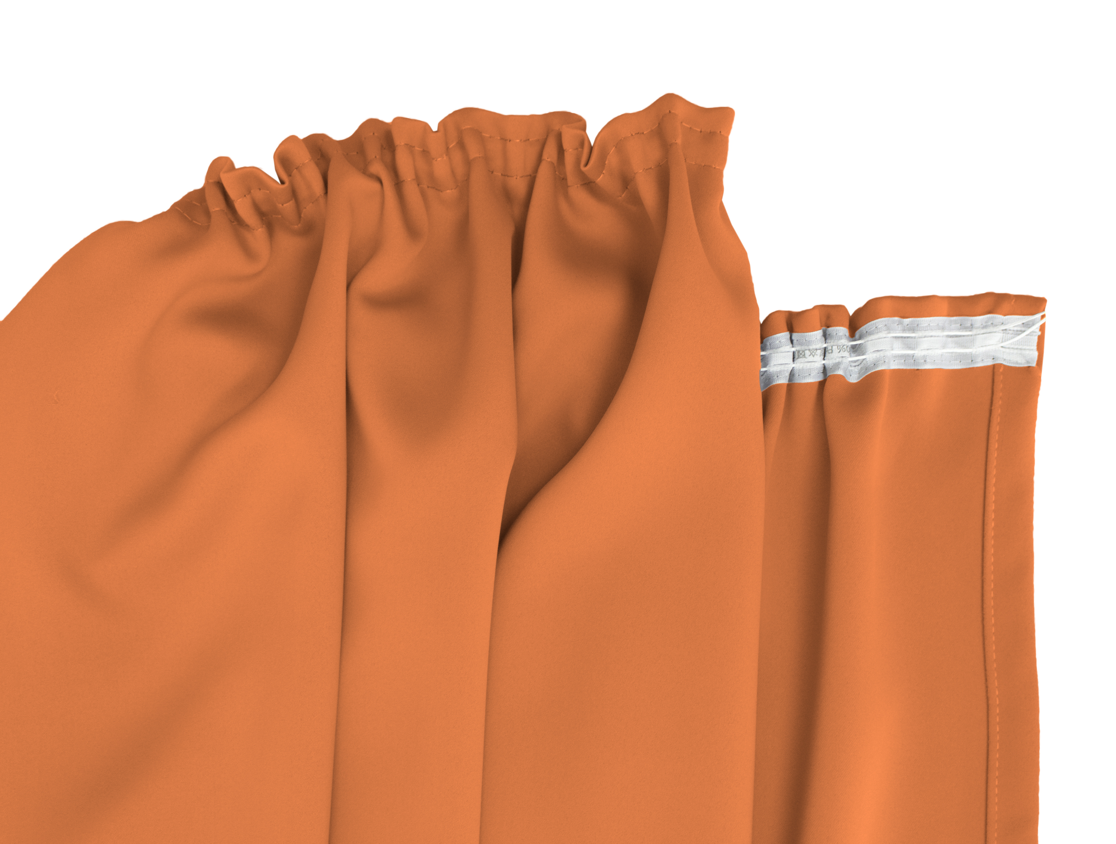 Orange Kräuselband Detail