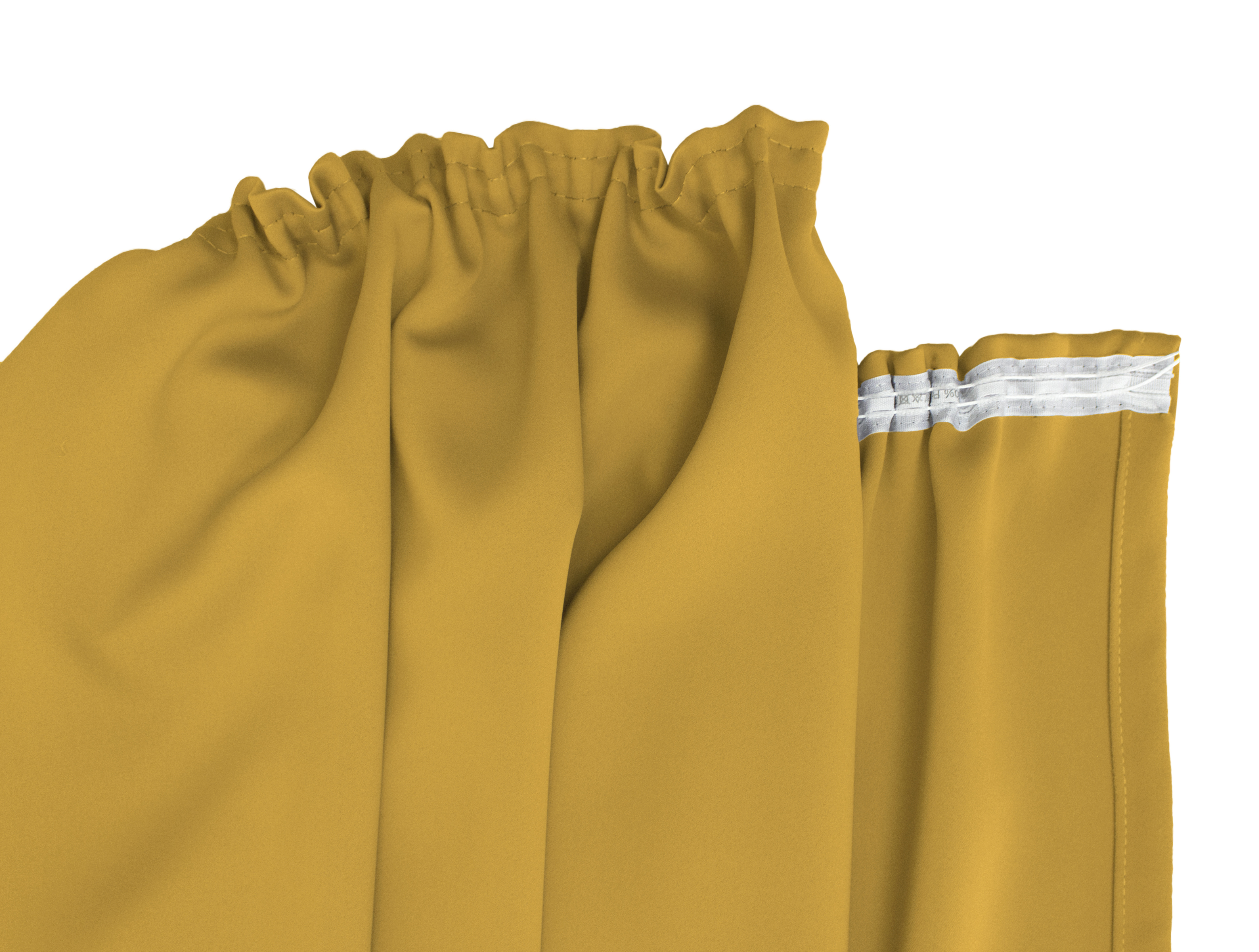 Orange-Gelb Kräuselband Detail