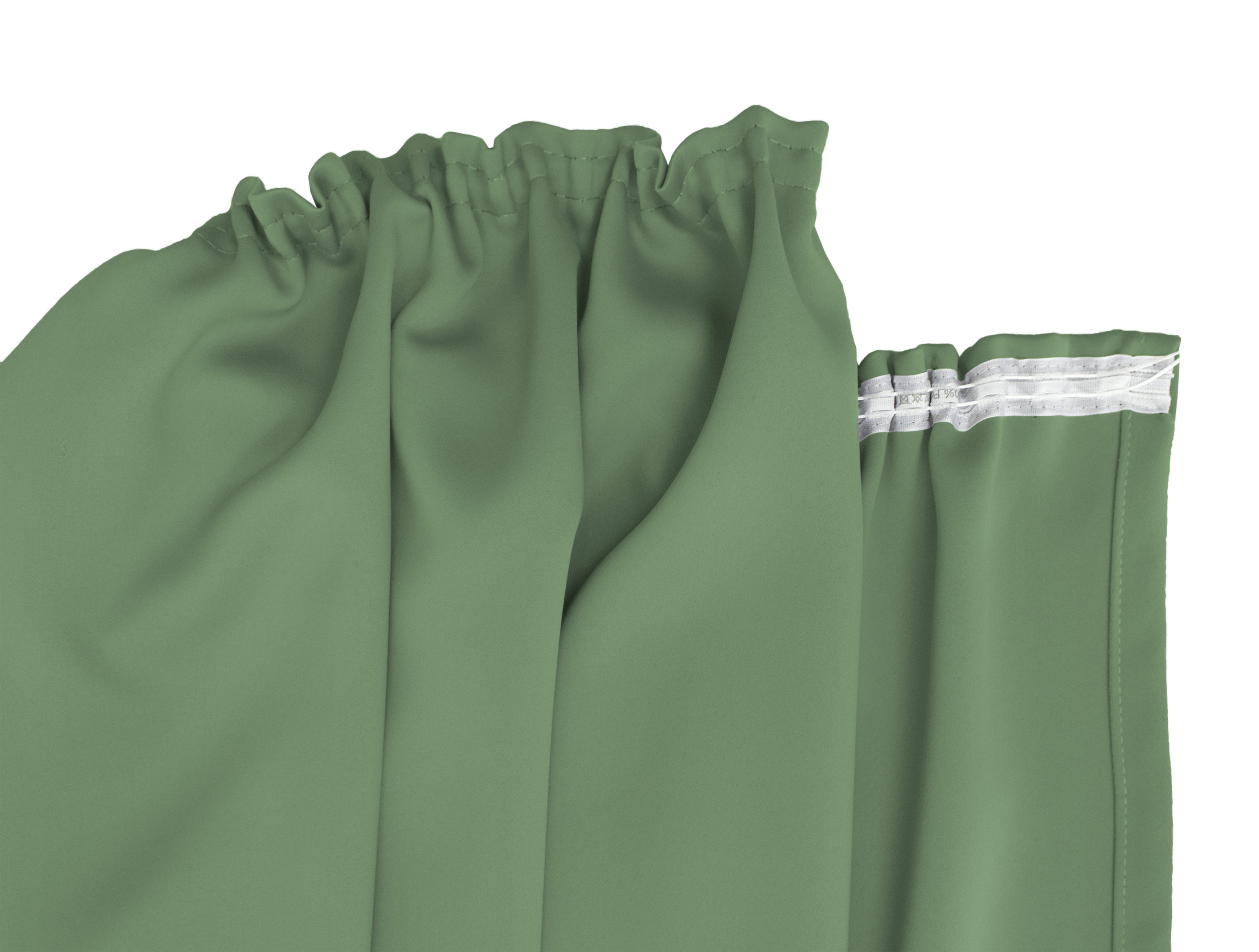 Khaki Kräuselband Detail