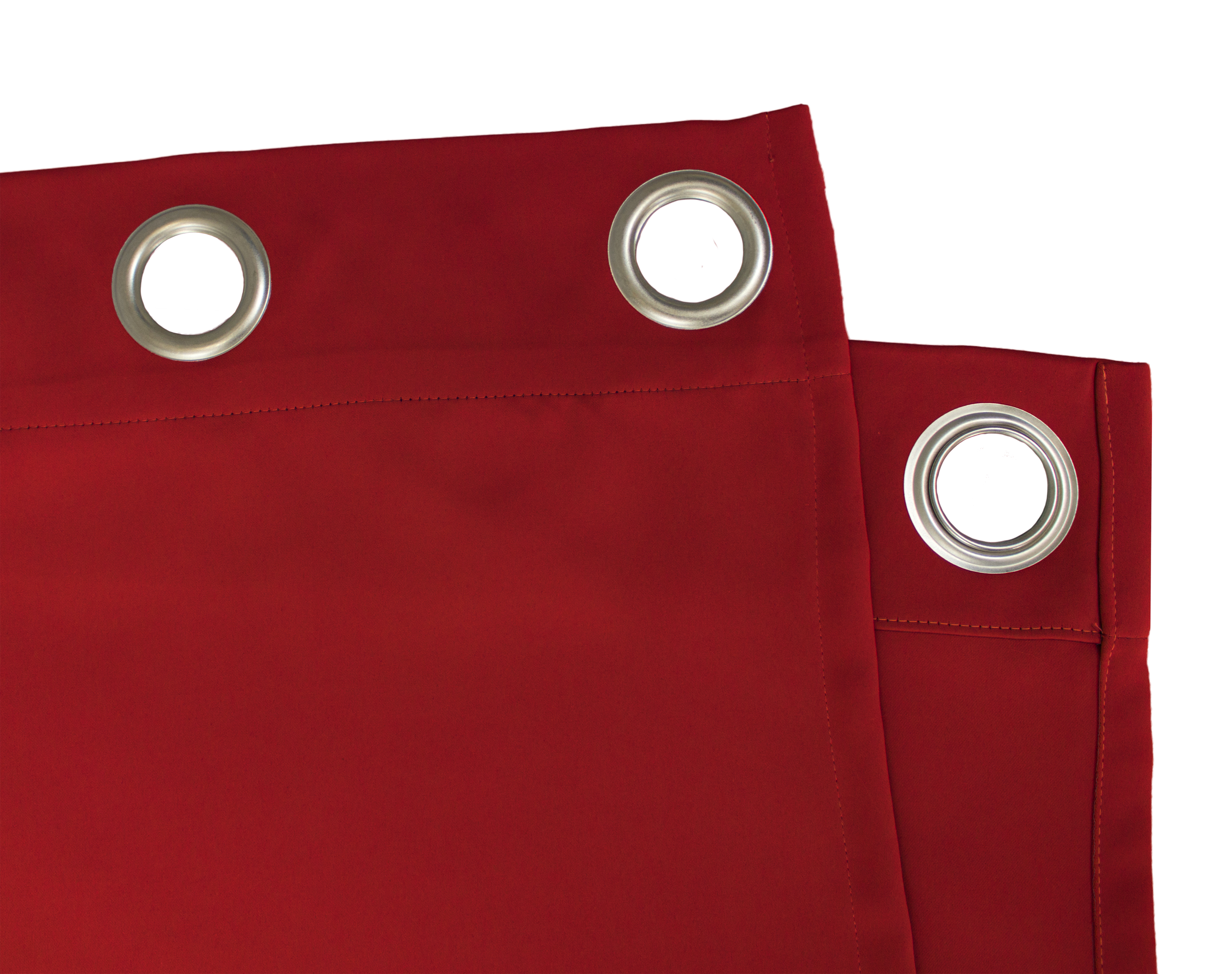 Feuerrot Ösenschal Detail