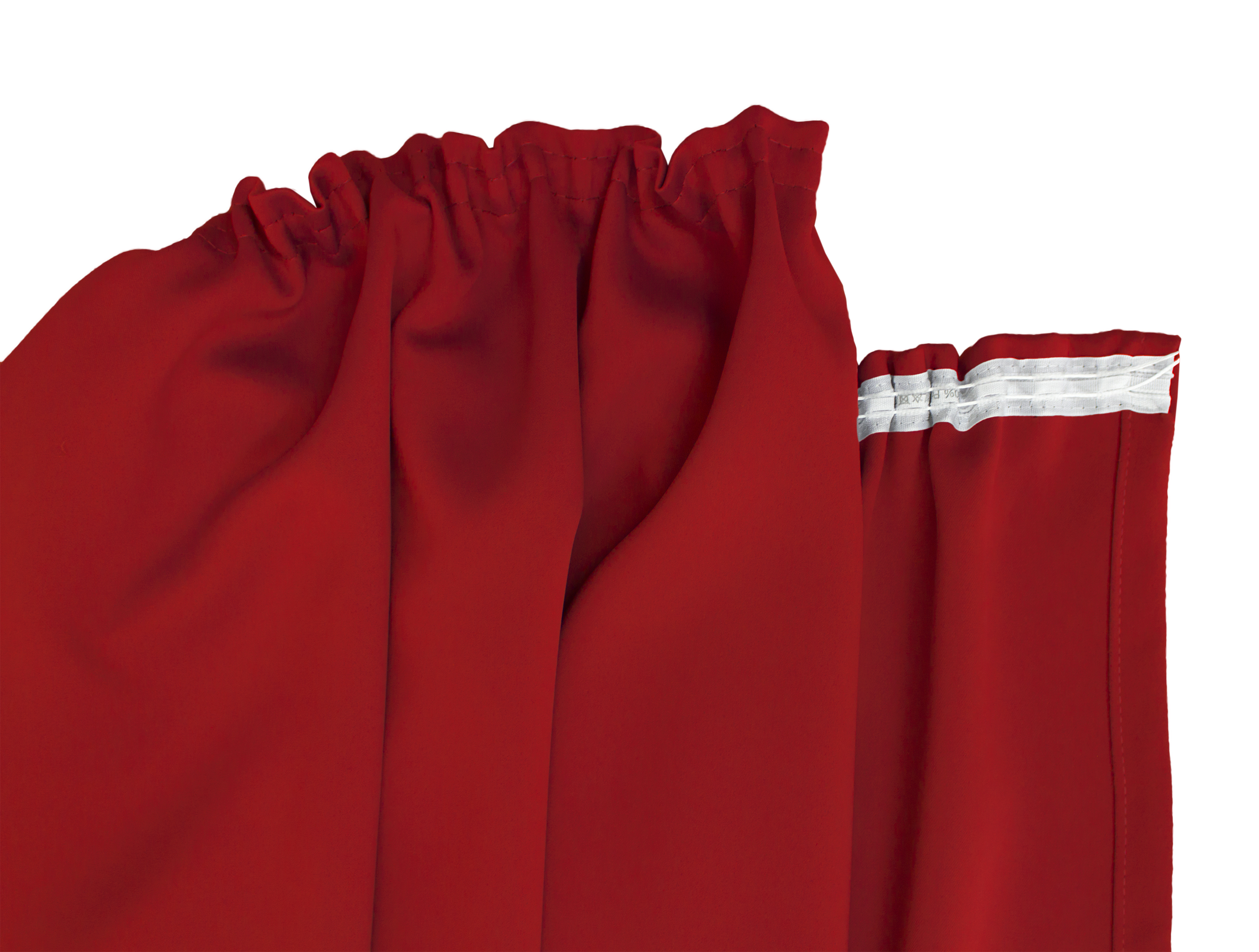 Feuerrot Kräuselband Detail