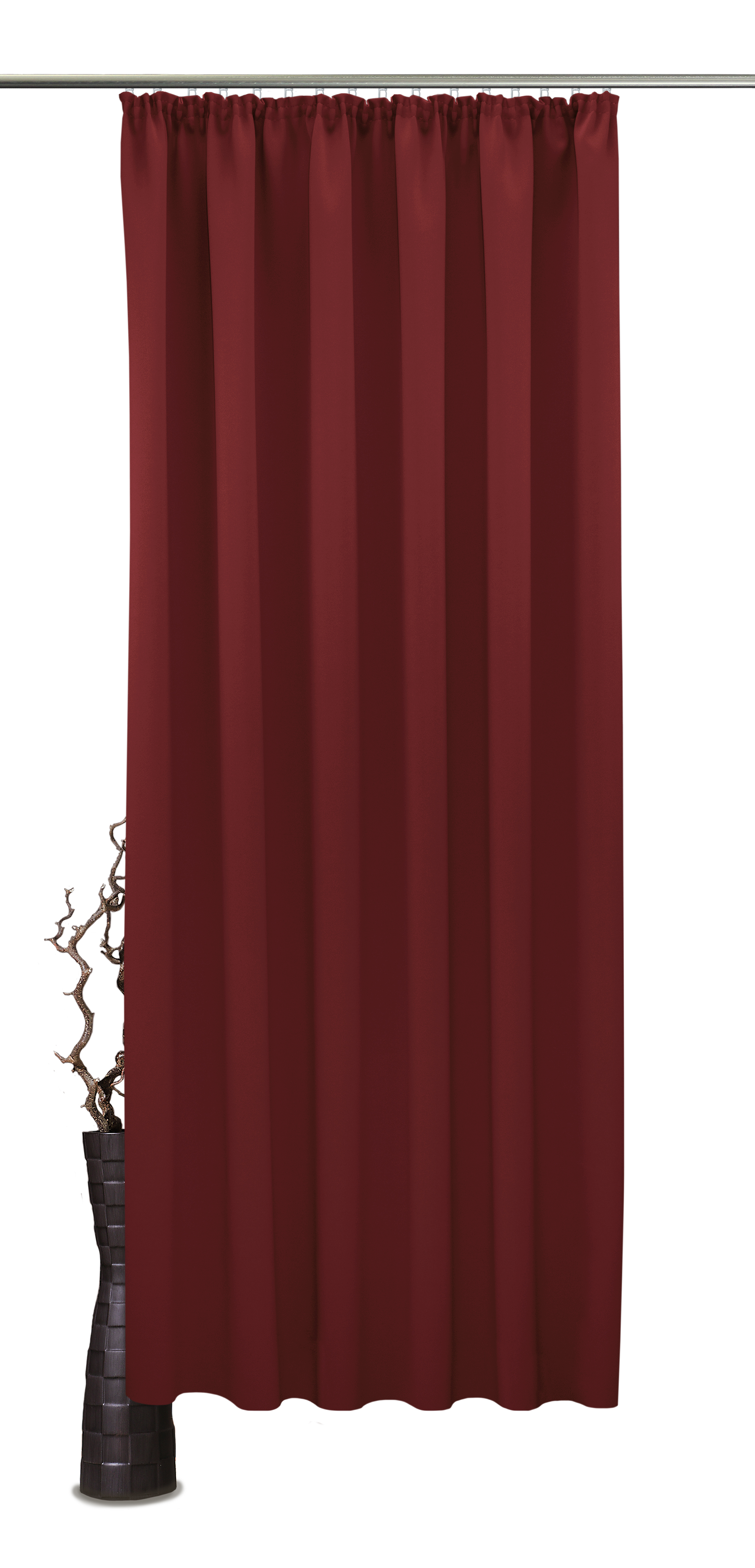 Rotbraun Kräuselband