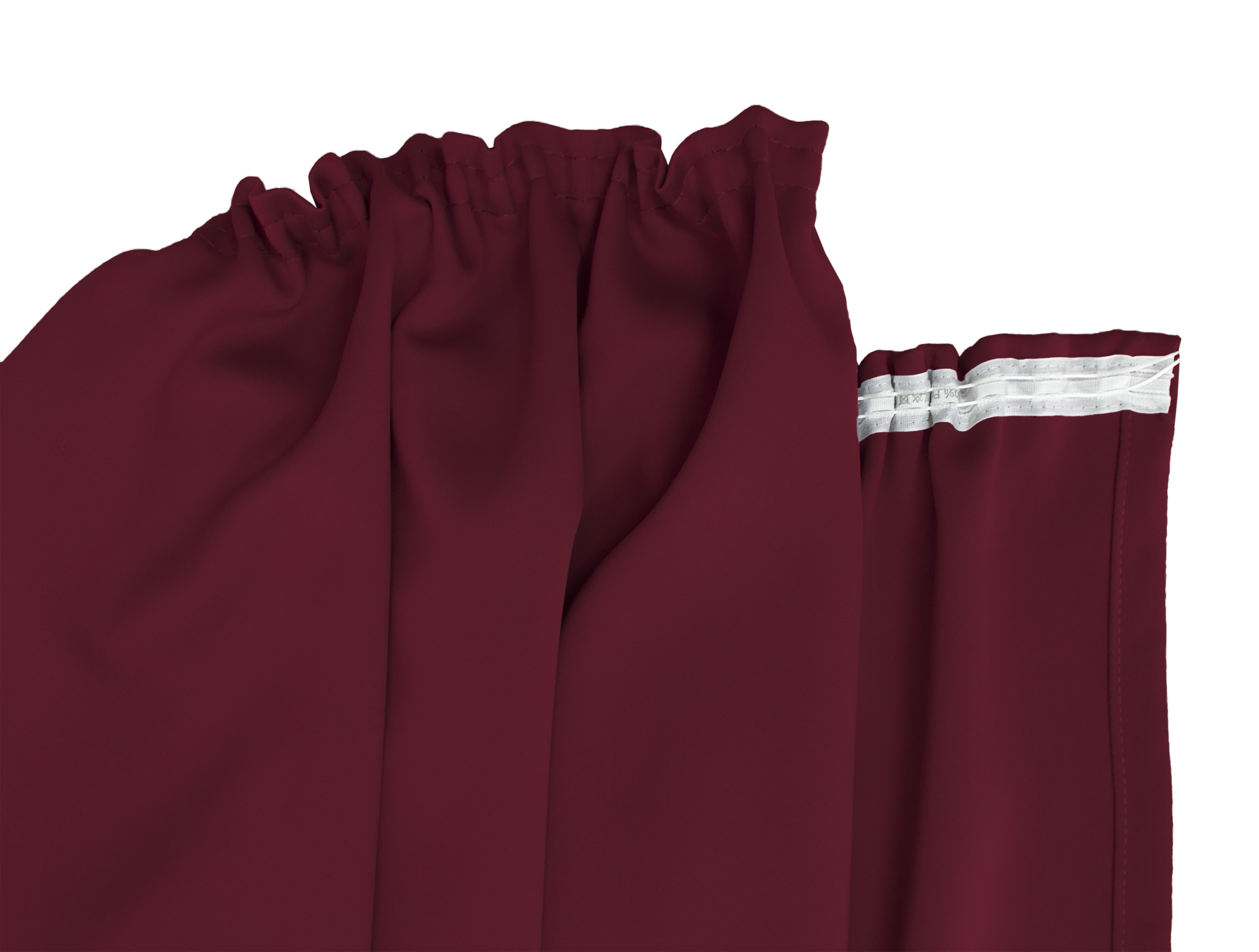 Bordeaux Kräuselband Detail