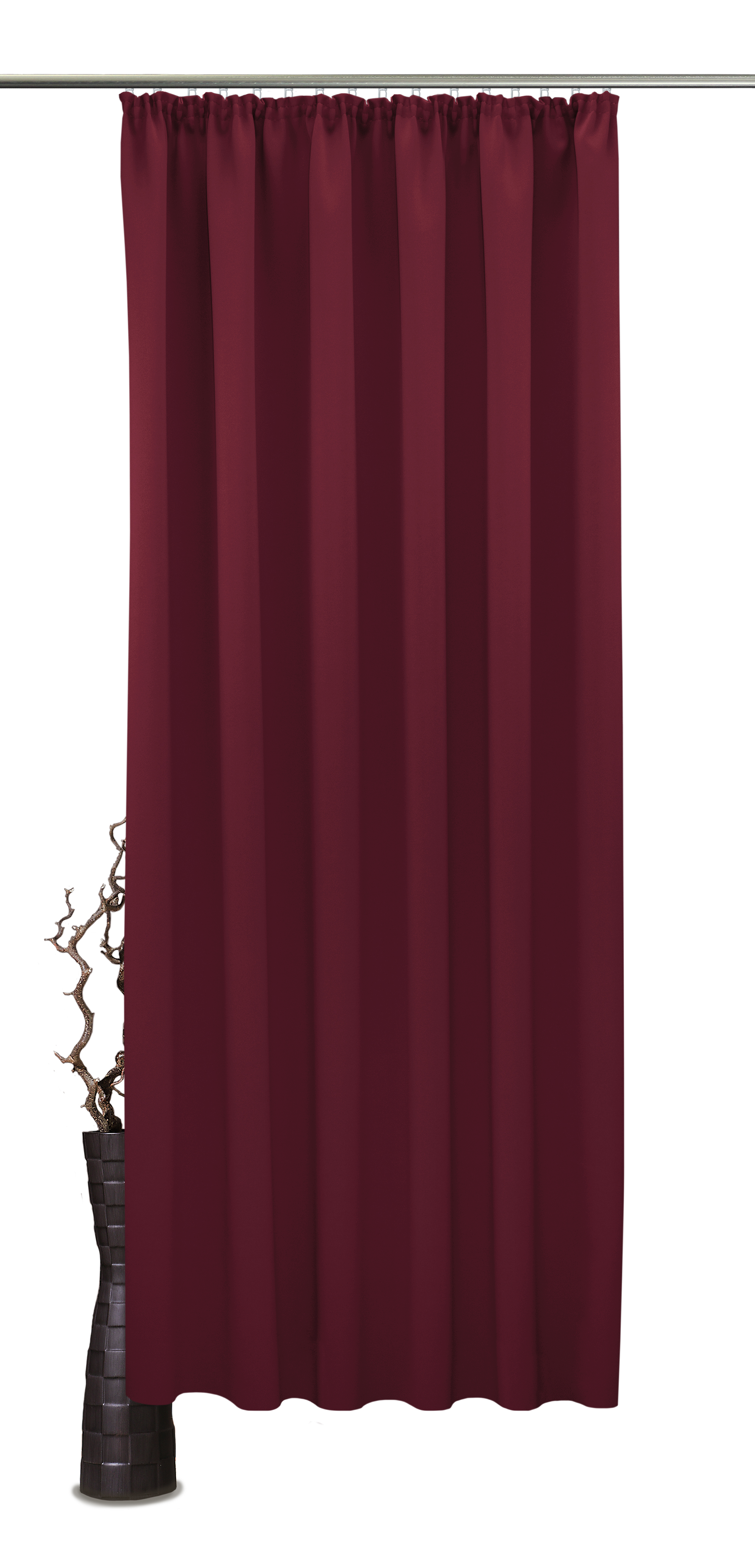 Bordeaux Kräuselband