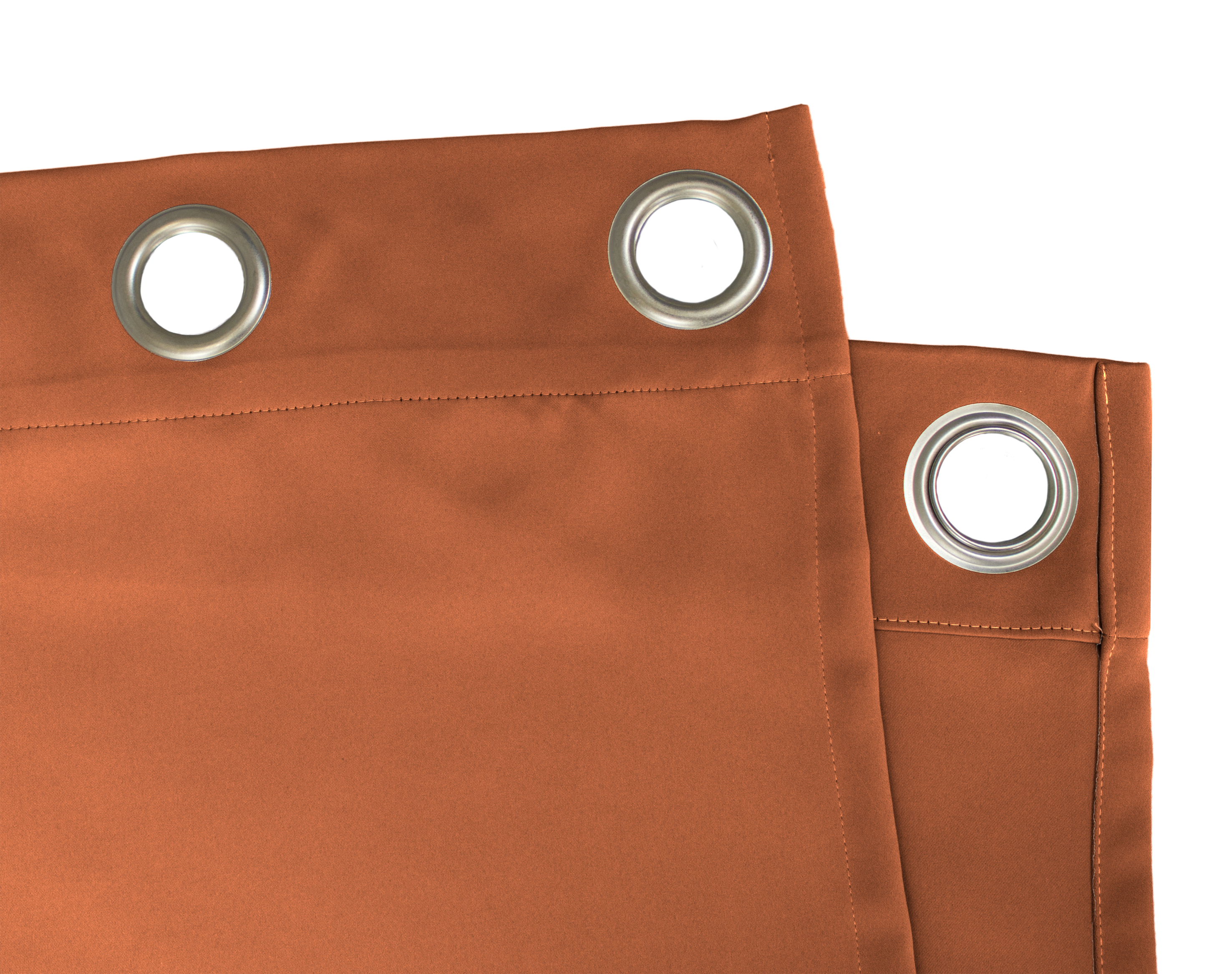 Zartorange Ösenschal Detail