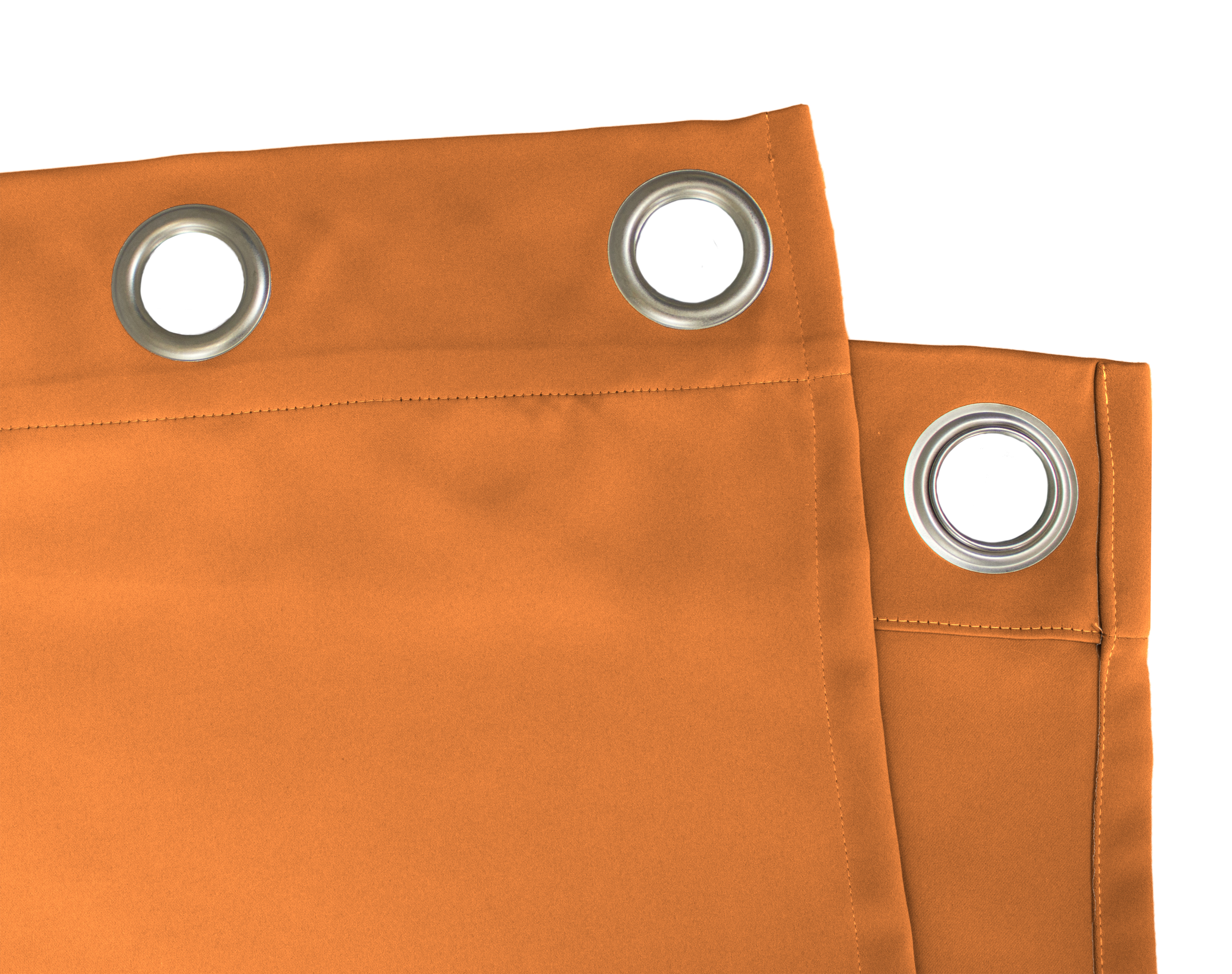 Goldorange Ösenschal Detail