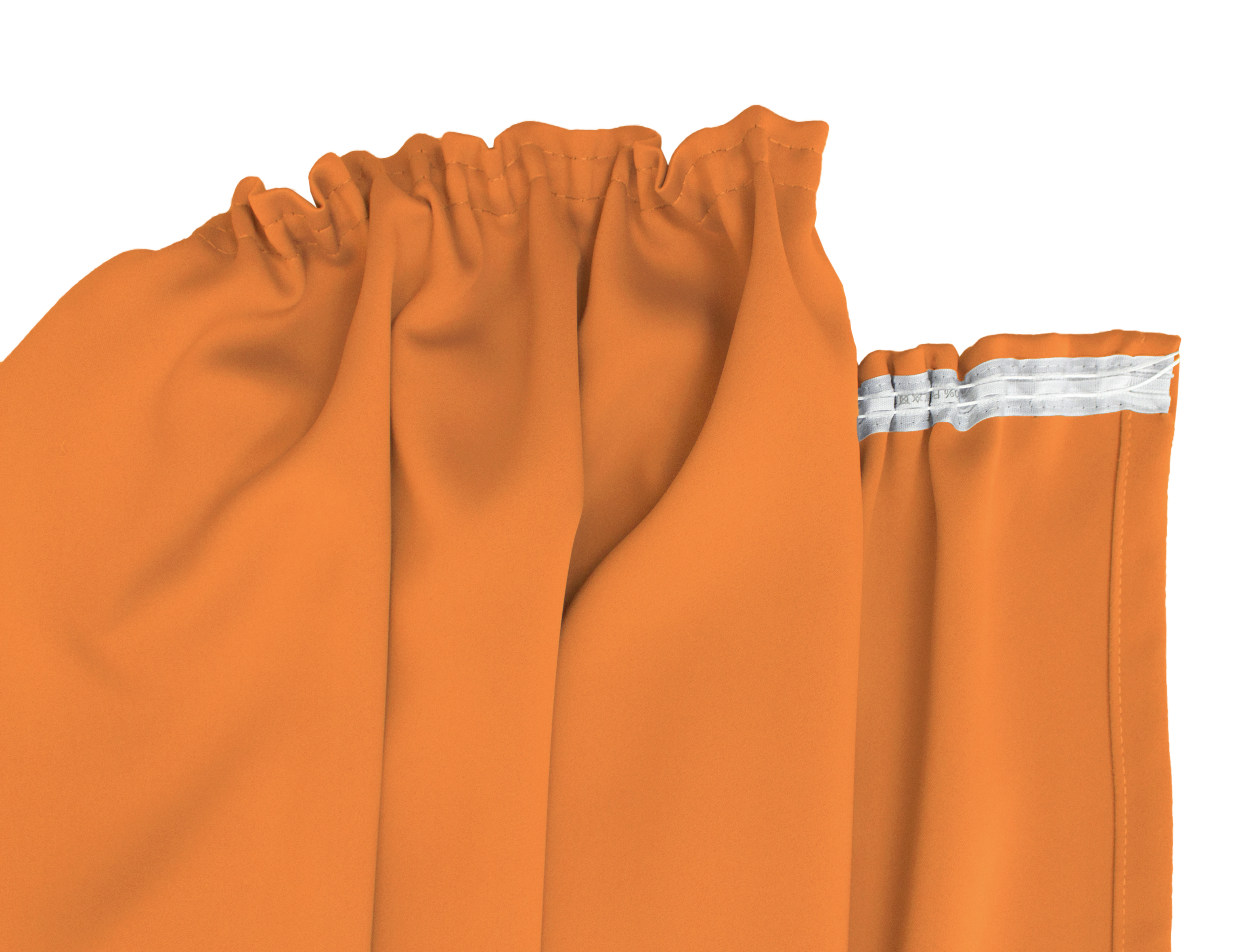 Goldorange Kräuselband Detail