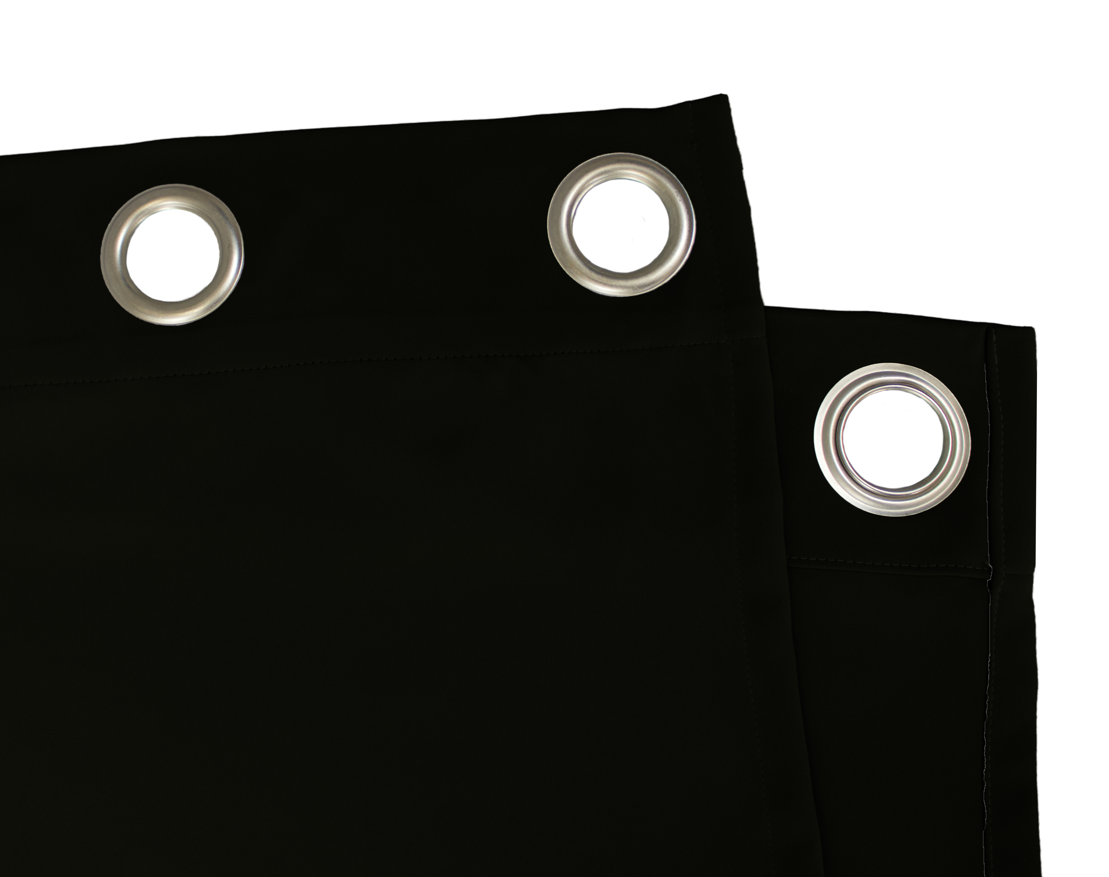 Schwarz Ösenschal Detail