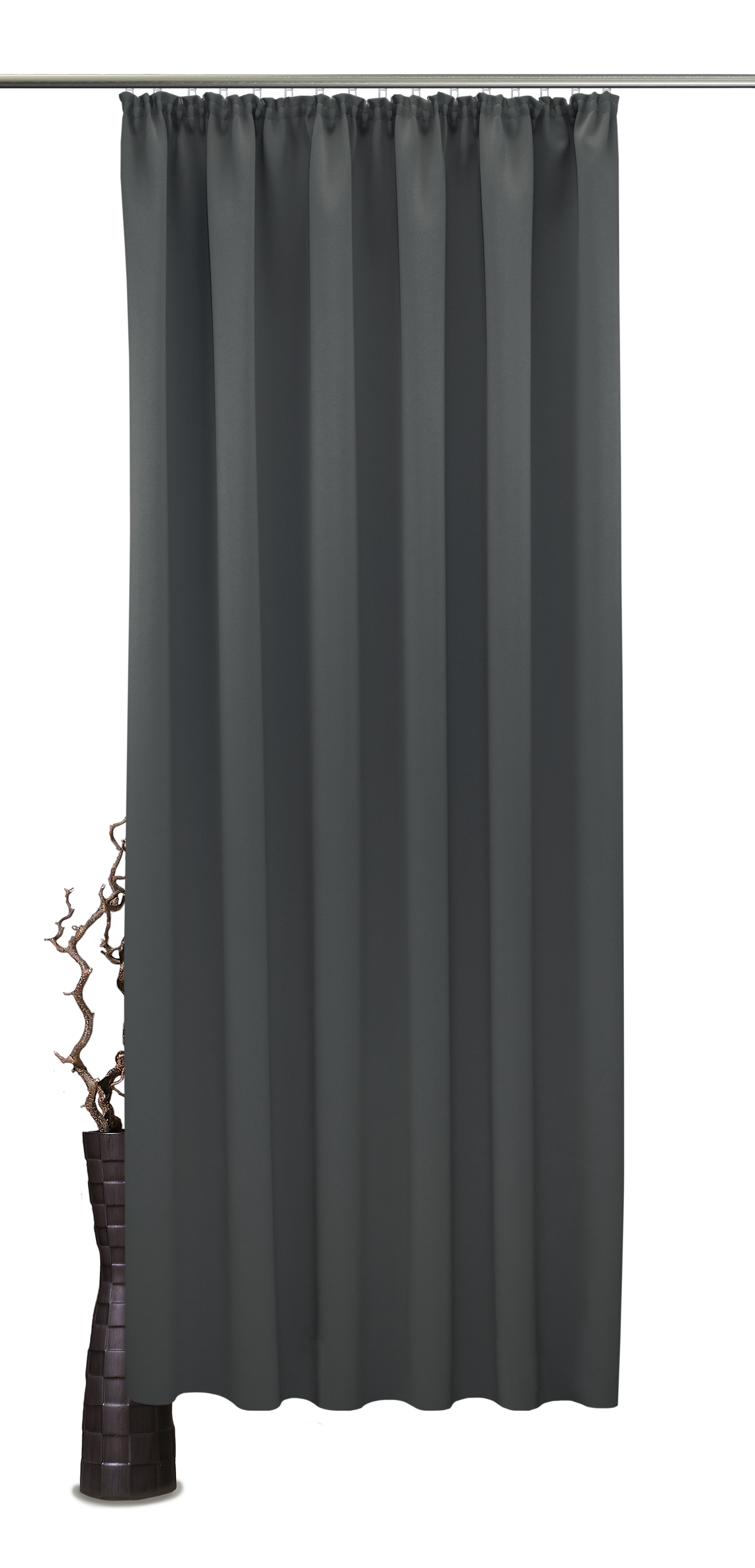 Grau Kräuselband