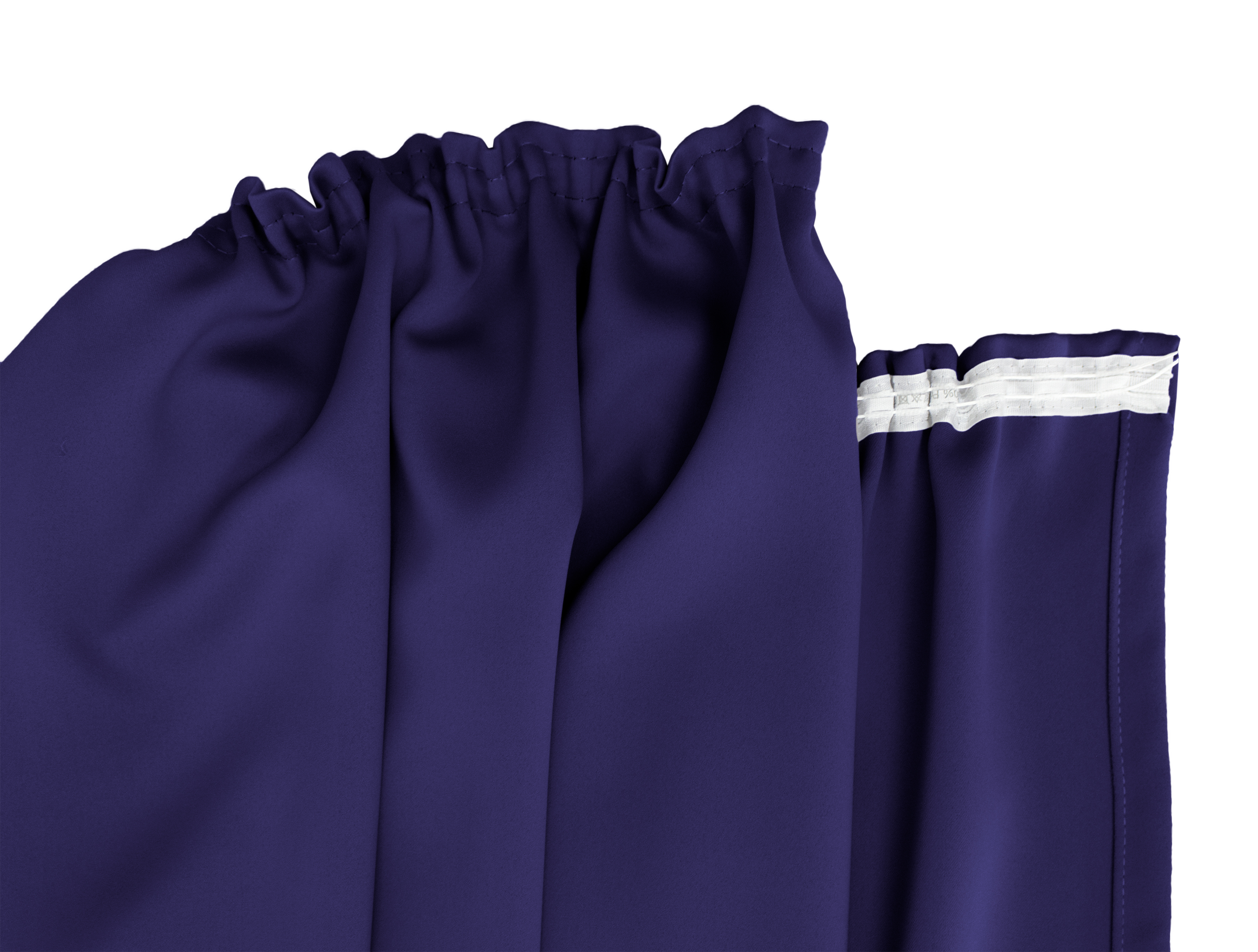 Blau Kräuselband Detail