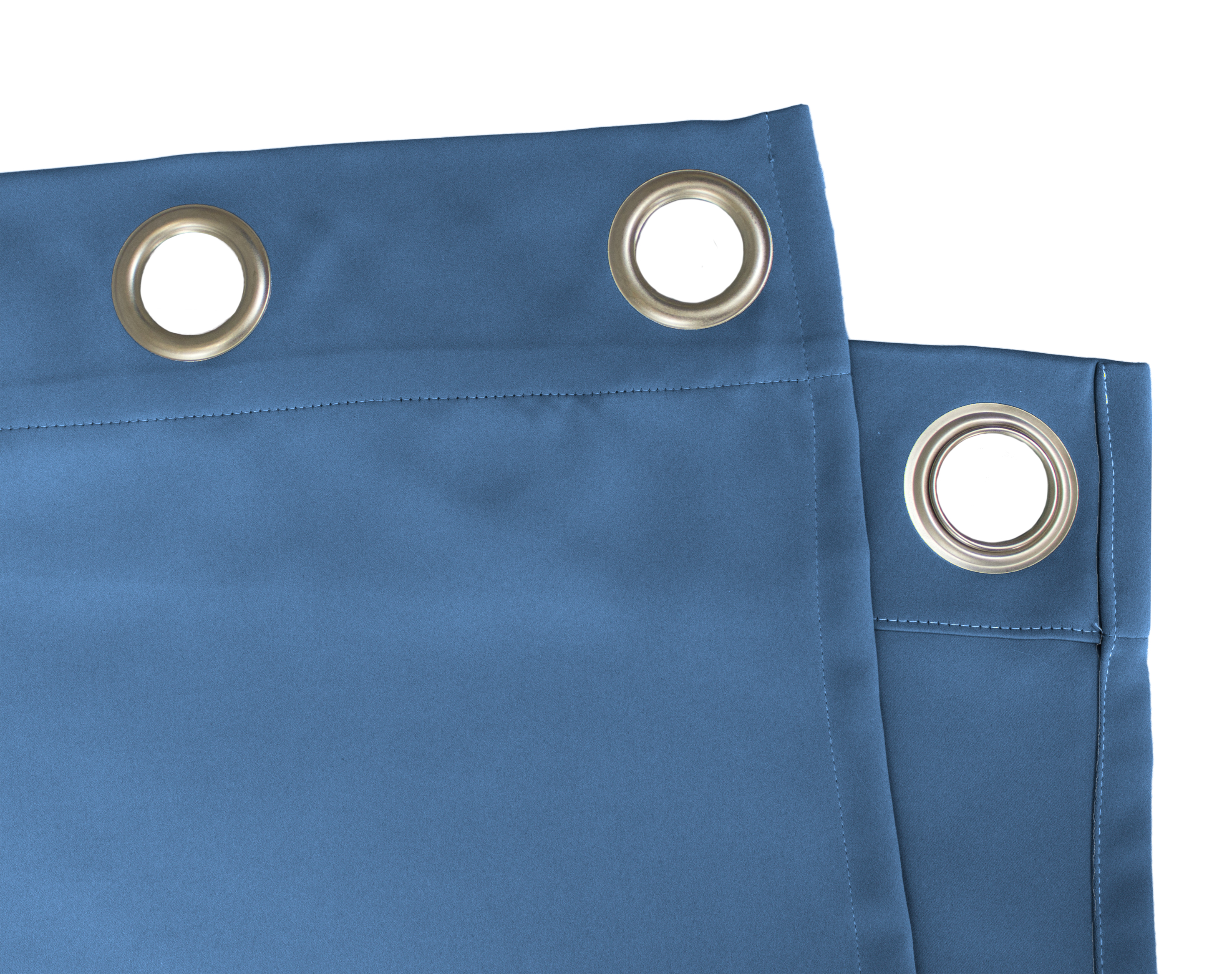 Himmelblau Ösenschal Detail
