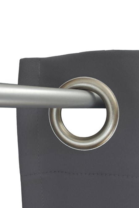 Grau Ösenschal Detail