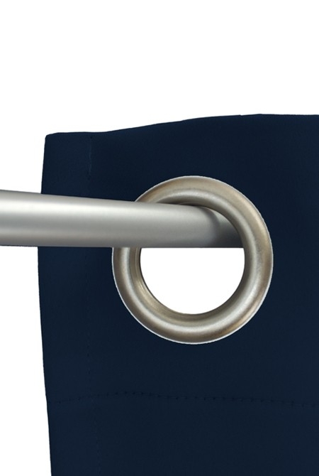 Dunkelblau Ösenschal Detail