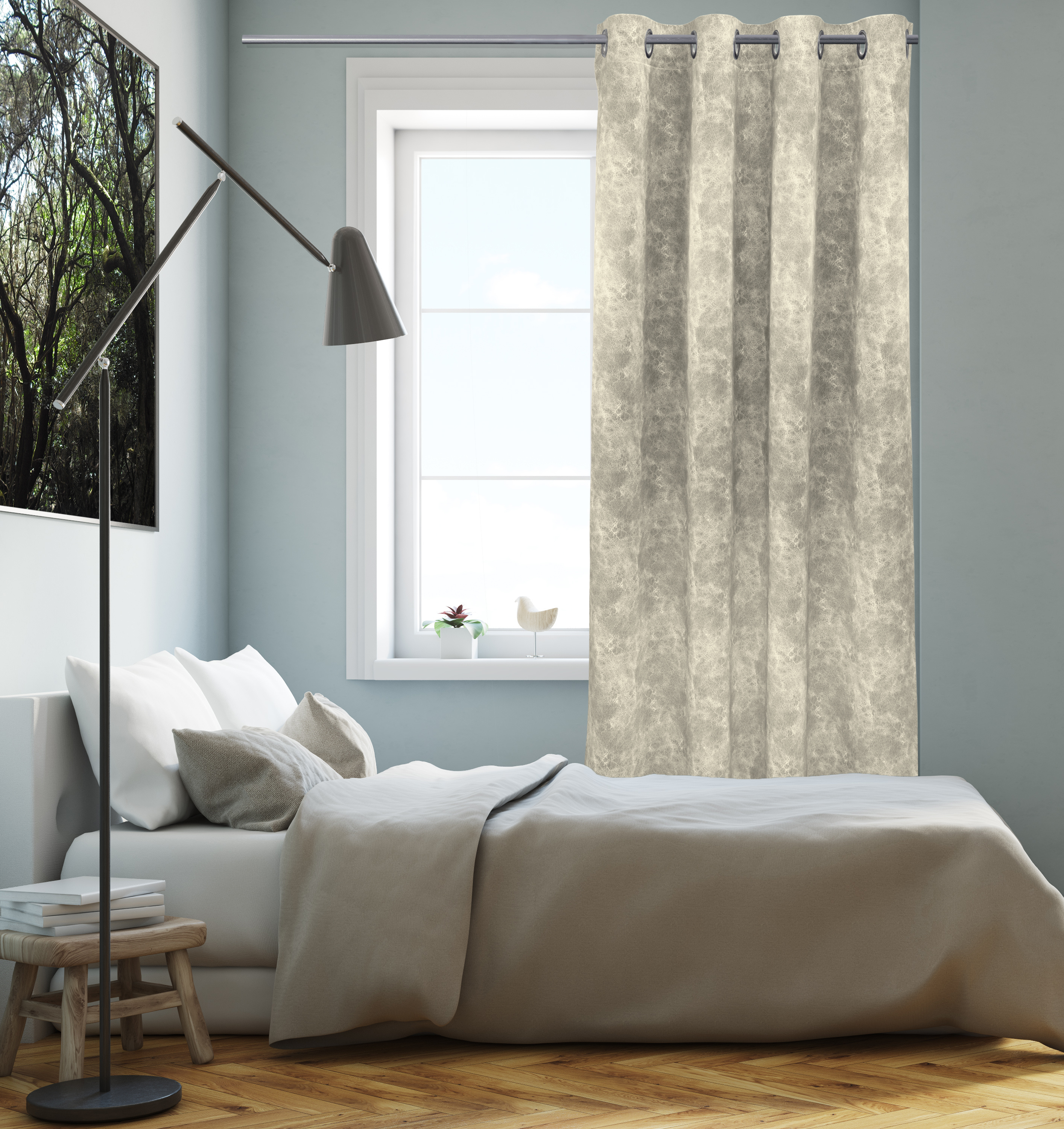 Sand Ösenschal Fenster