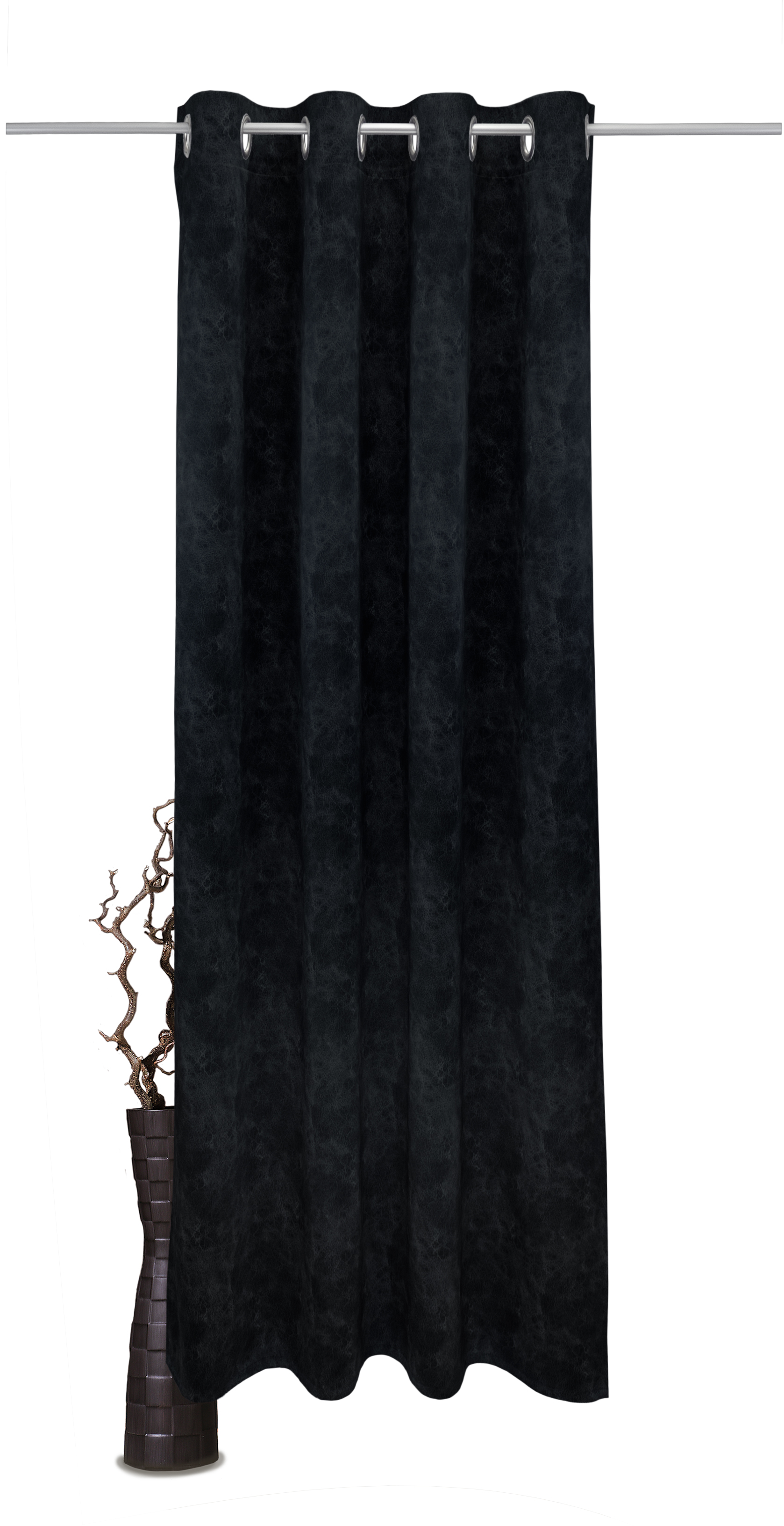 Schwarz Ösenschal