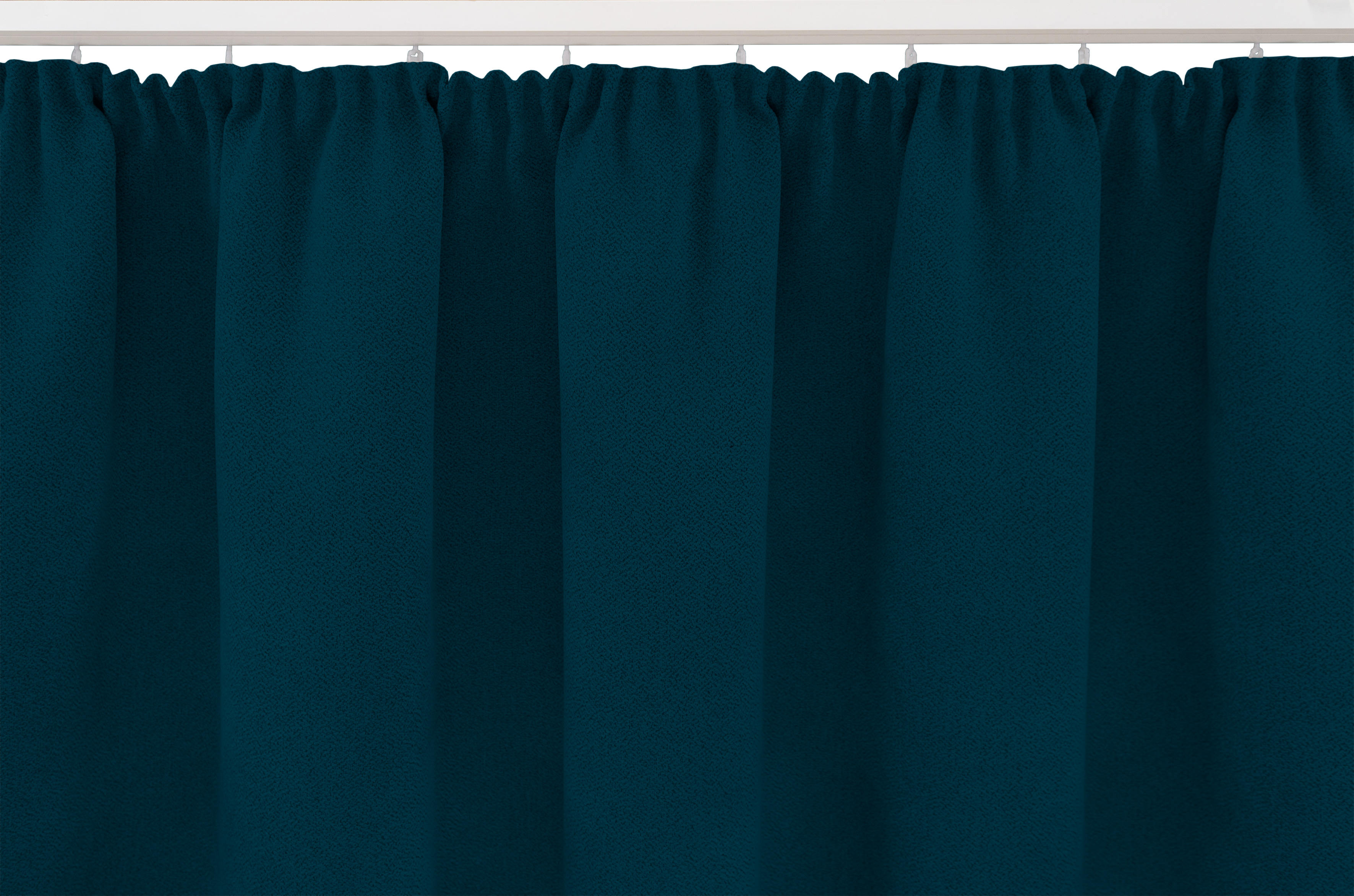 Blau Kräuselband Aufhängung