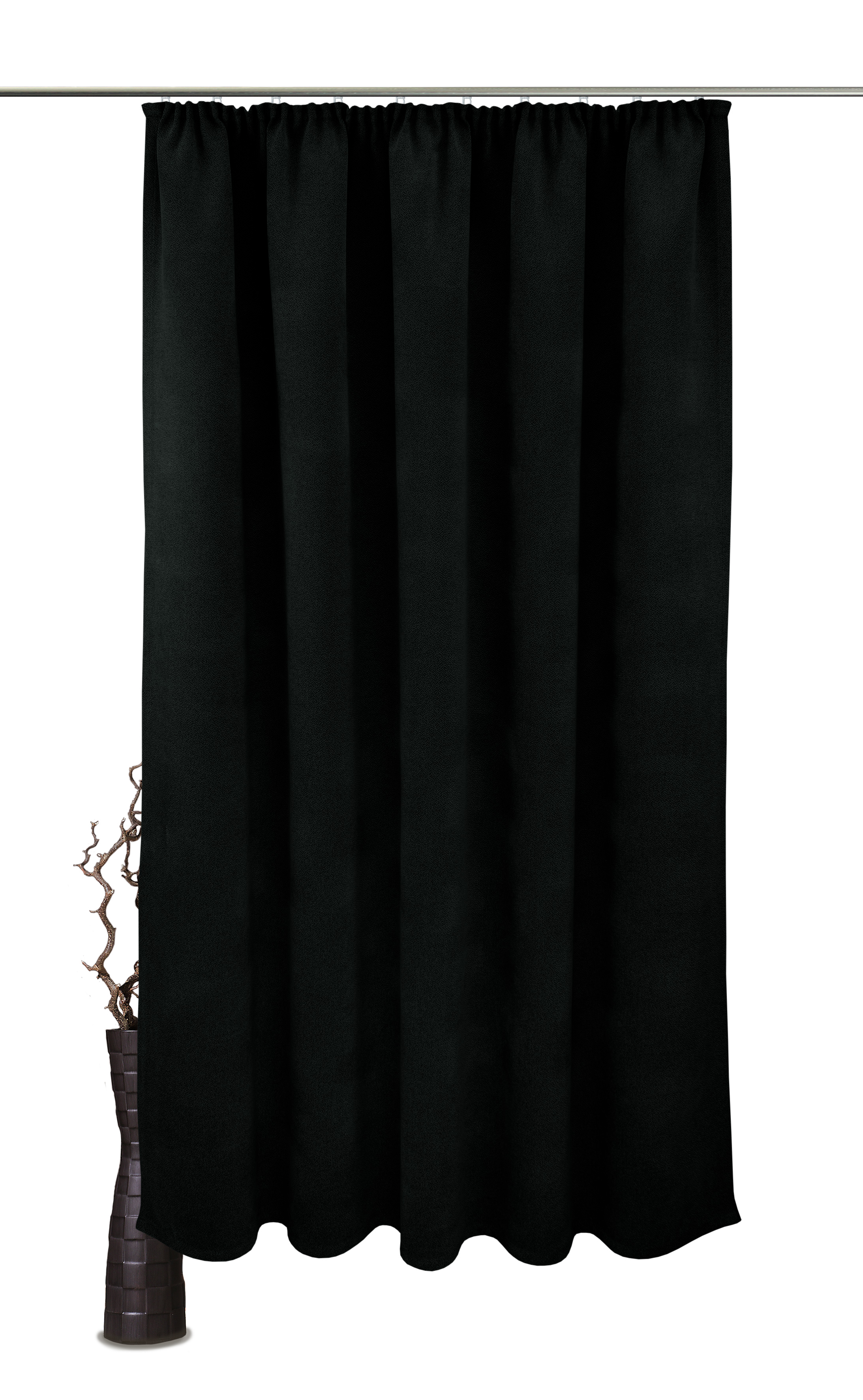 Schwarz Kräuselband