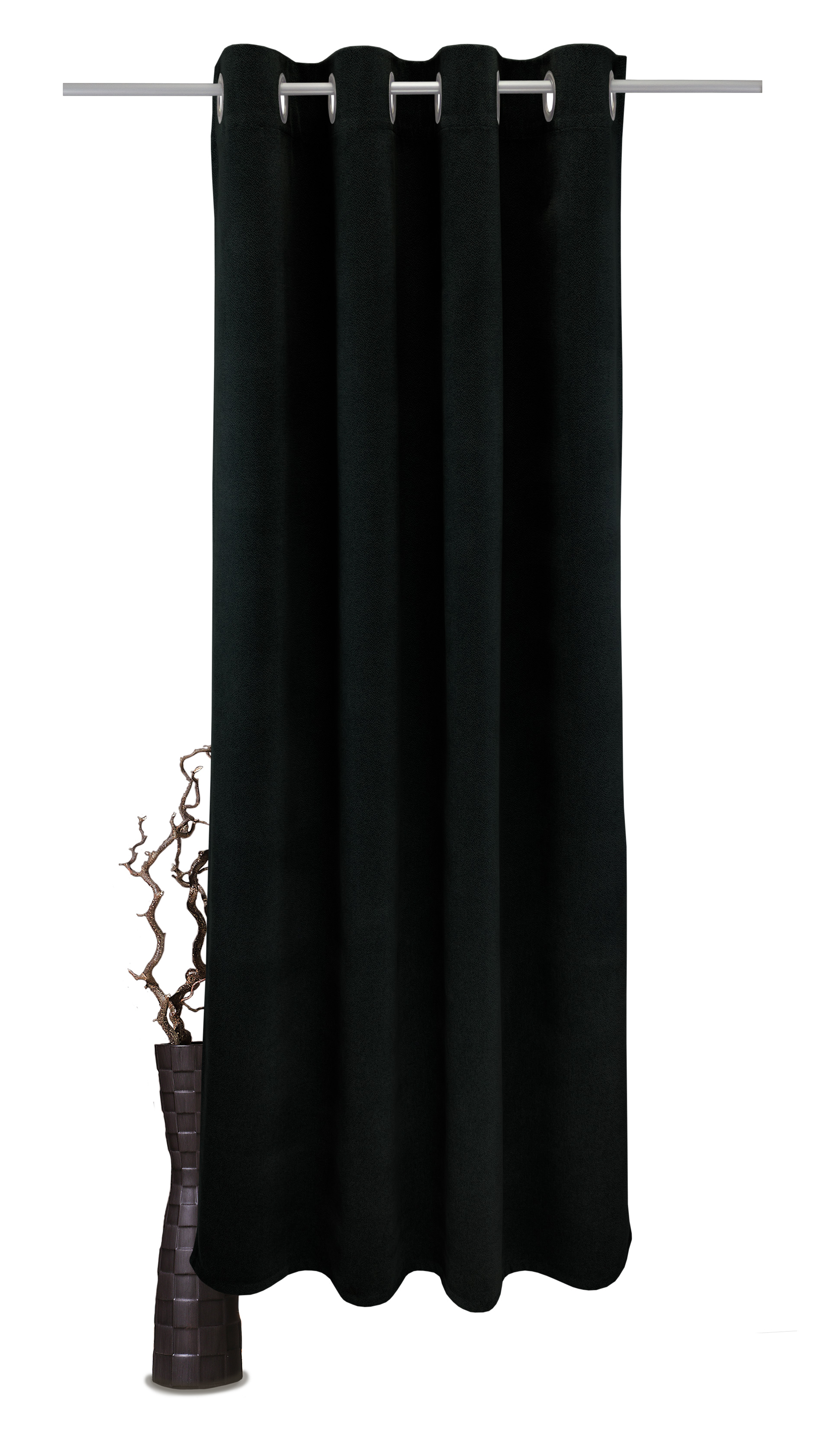 Schwarz Ösenschal
