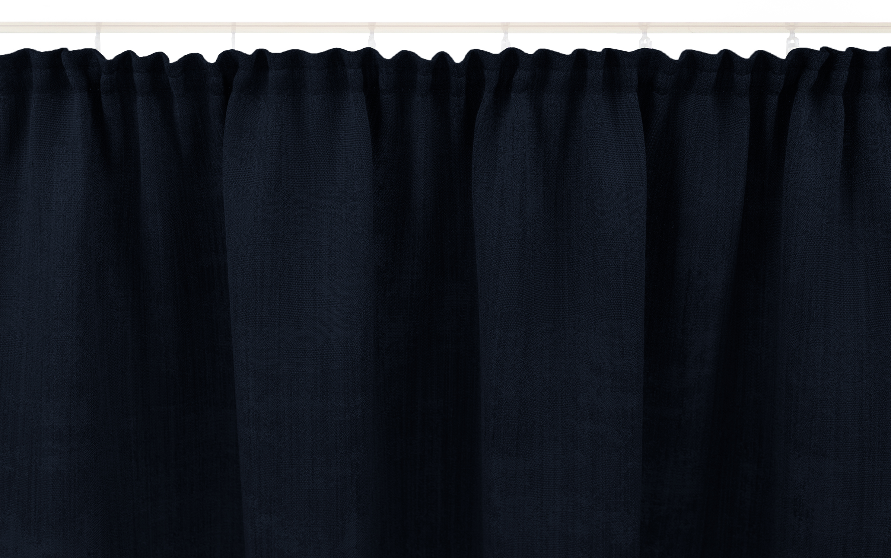 Navyblau Kräuselband Aufhängung