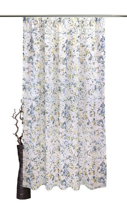 Blaugelb Kräuselband