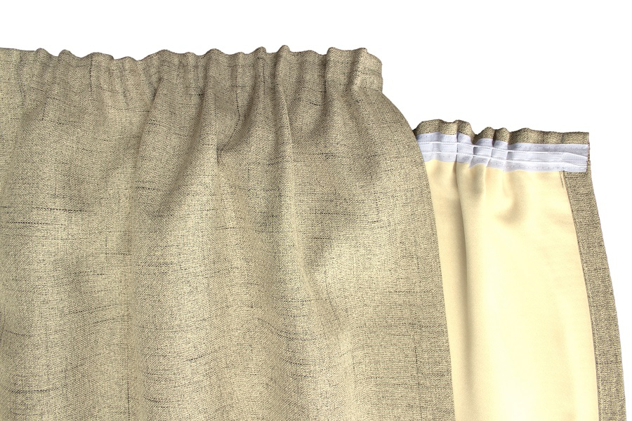 Beige Kräuselband Detail
