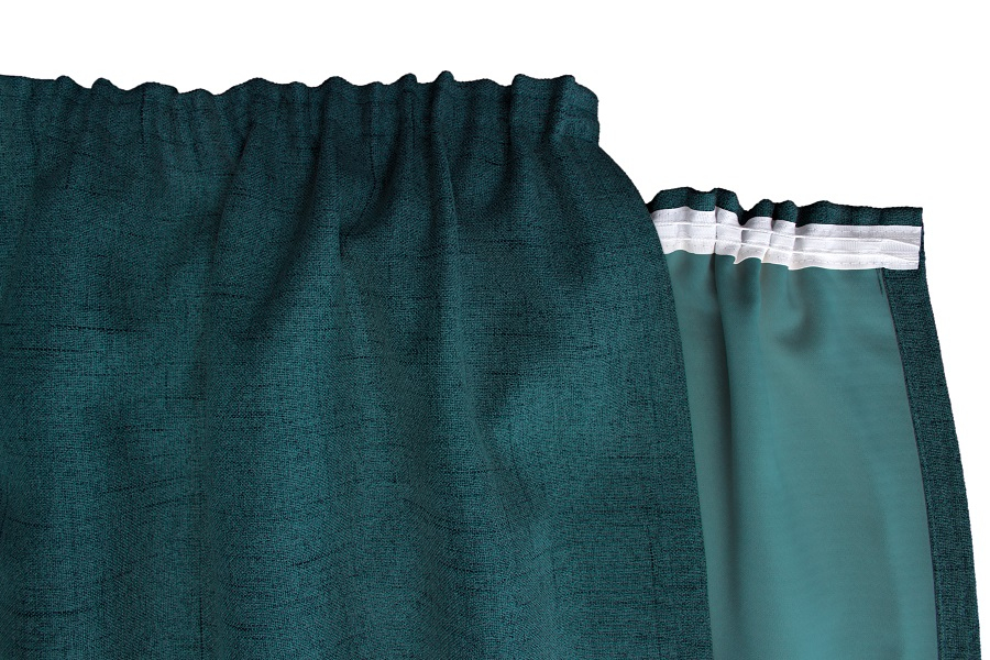 Blau Kräuselband Detail