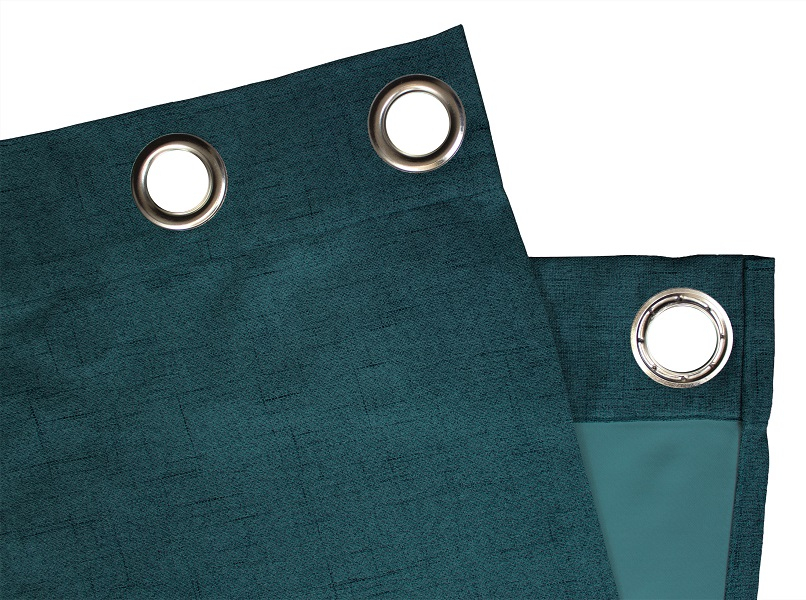 Blau Ösenschal Detail