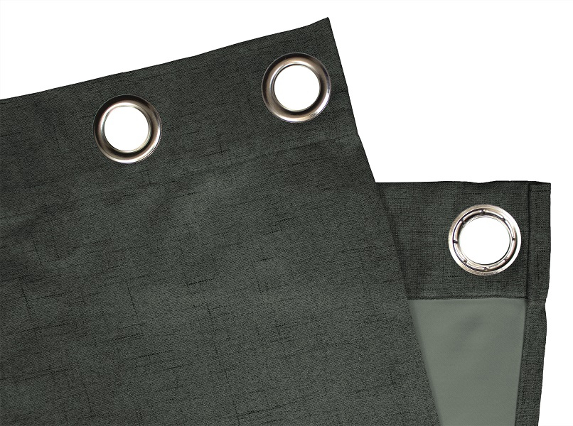 Dunkelgrau Ösen Detail
