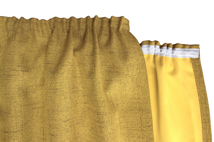 Gelb Kräuselband Detail