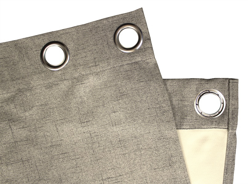 Graubraun Ösenschal Detail