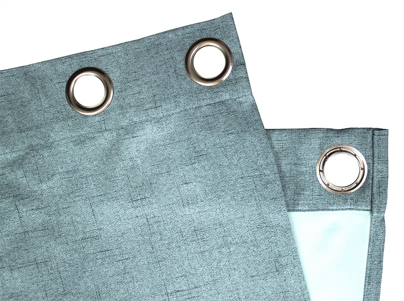 Hellblau Ösenschal Detail
