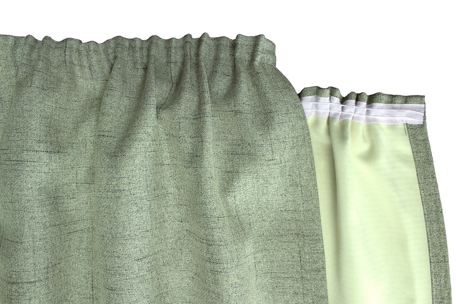 Mintgrün Kräuselband Detail