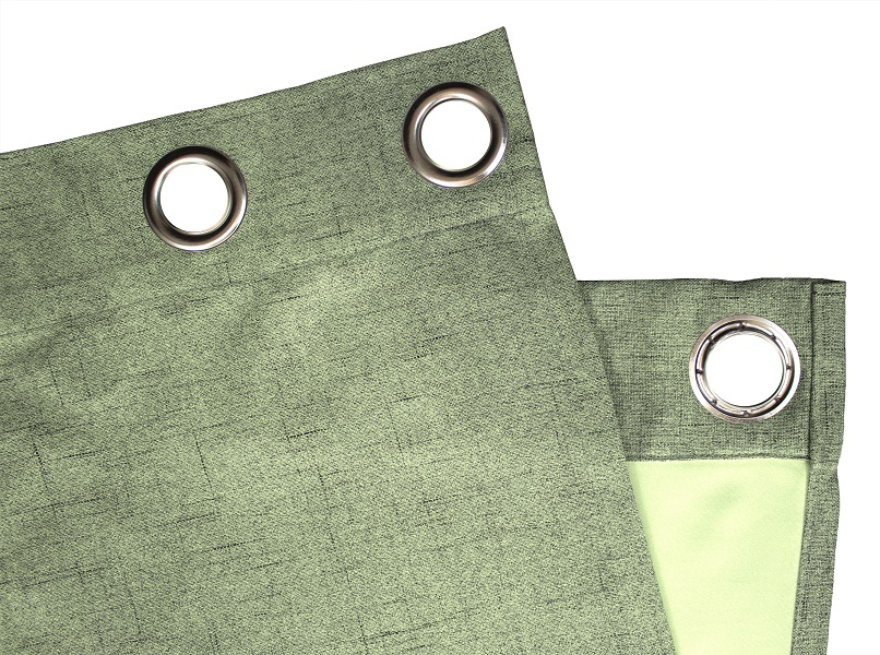 Olivgrün Ösenschal Detail