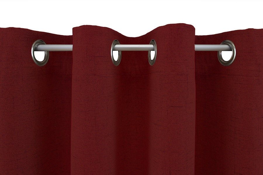 Rot Ösenschal Aufhängung Detail