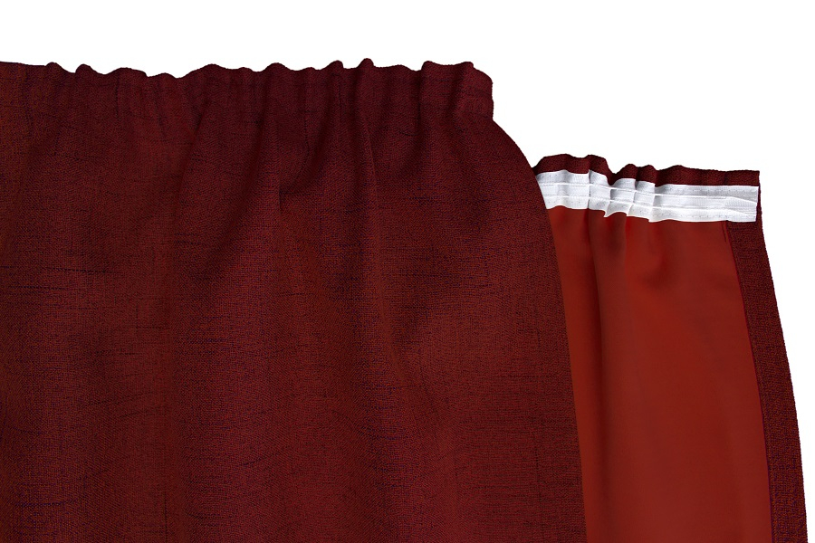 Rot Kräuselband Detail