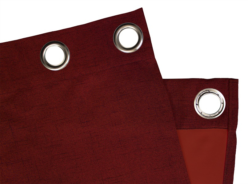 Rot Ösenschal Detail