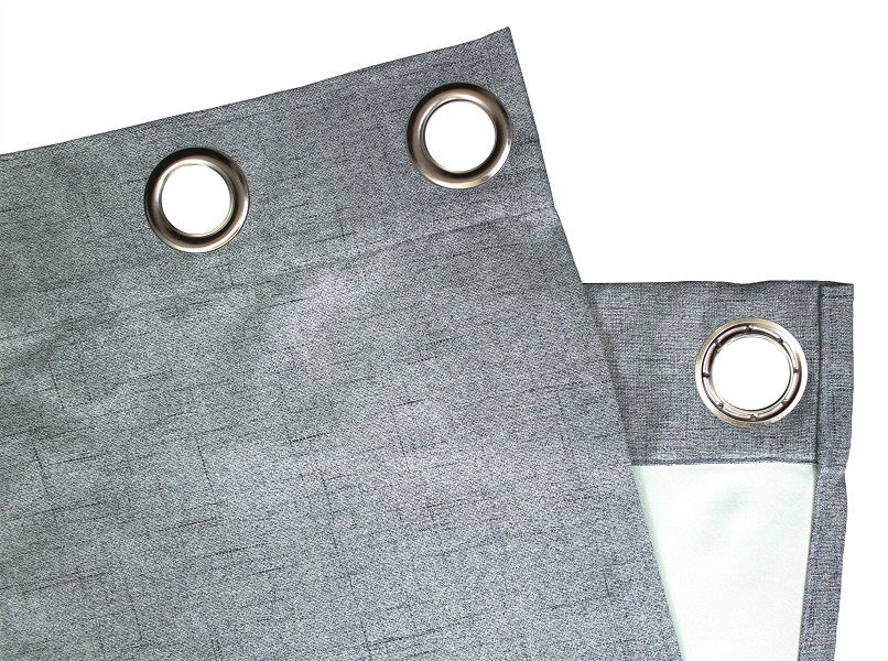 Steingrau Ösenschal Detail