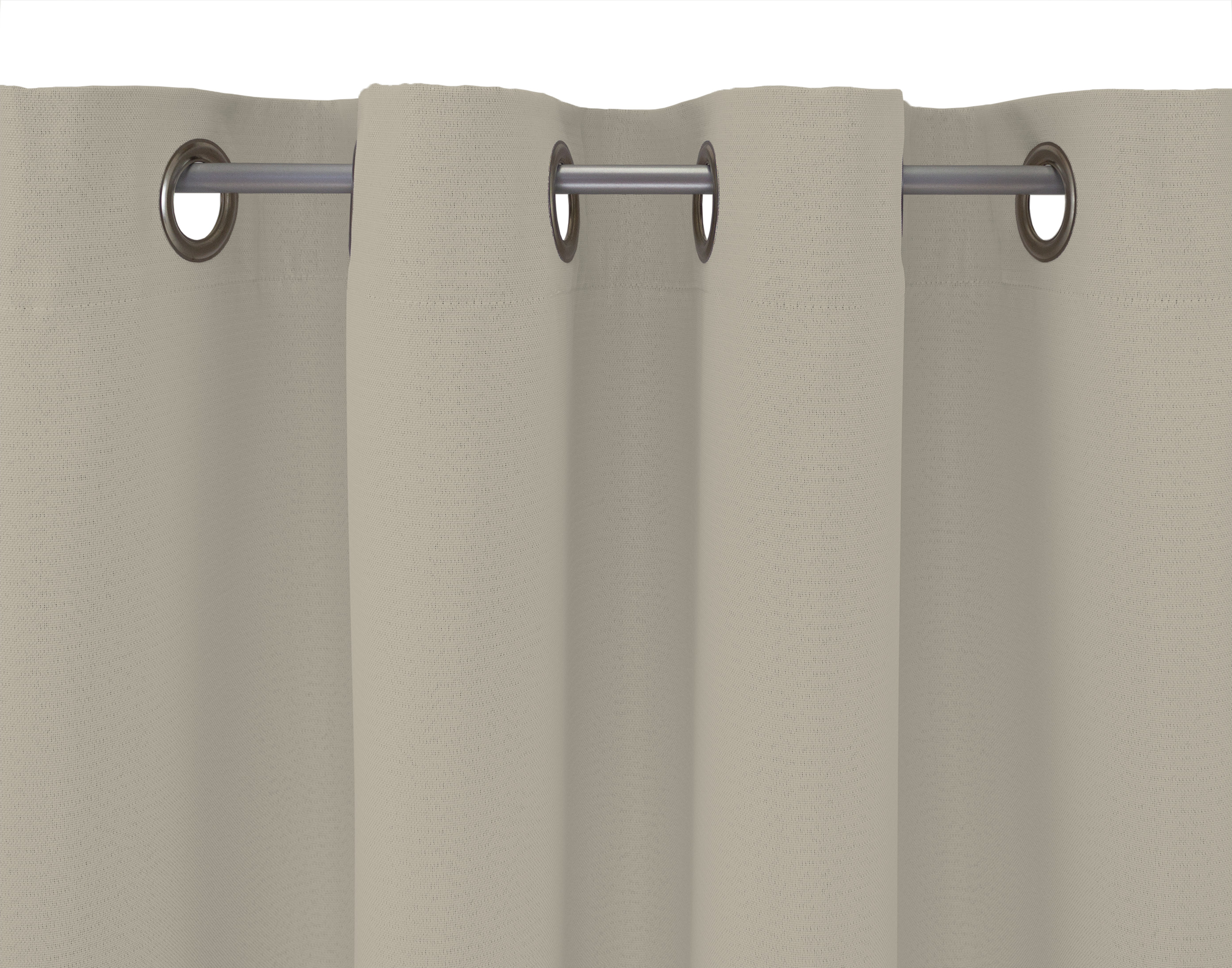 Beige Ösenschal Aufhängung