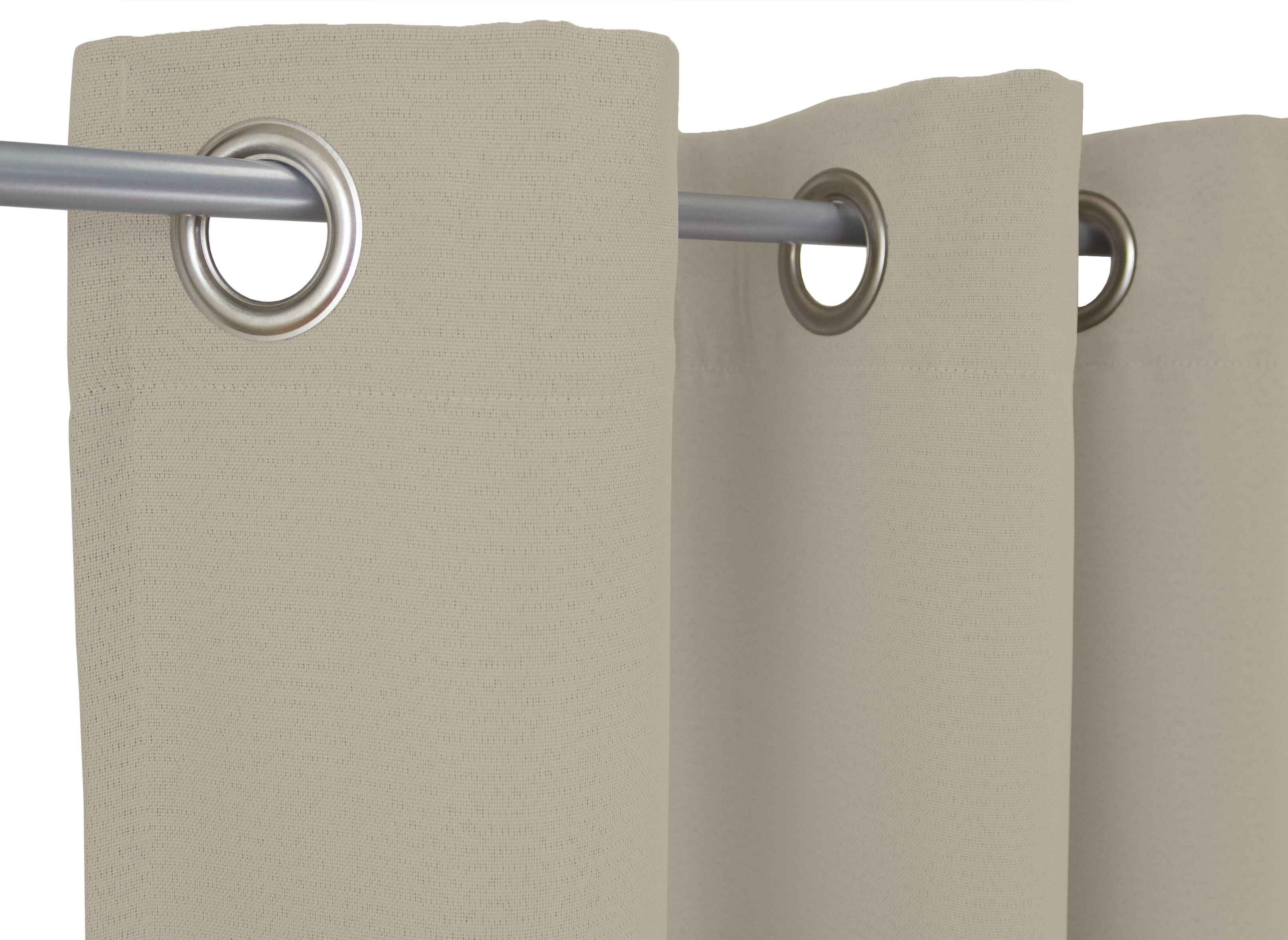 Beige Ösenschal Aufhängung