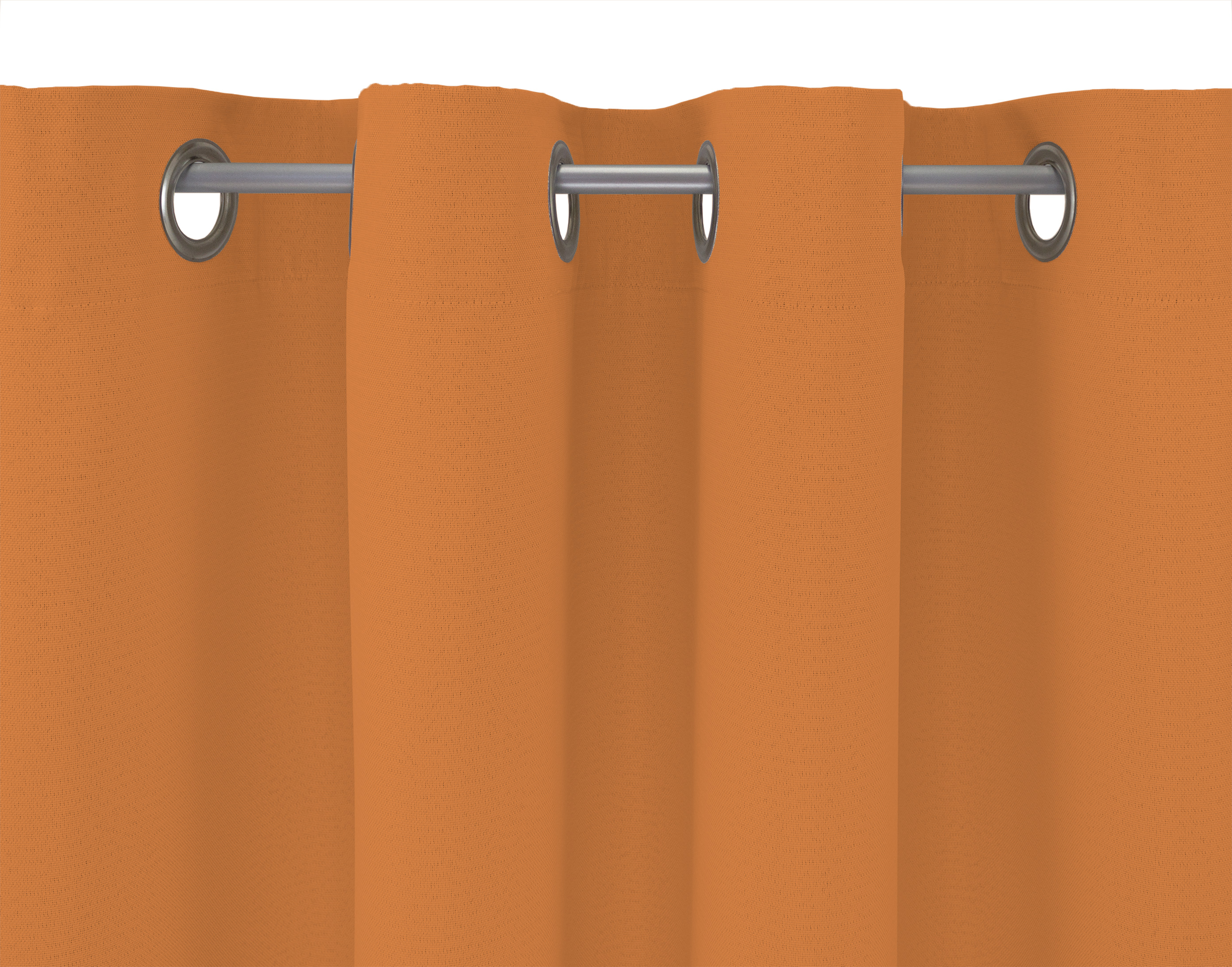 Orange Ösenschal Aufhängung