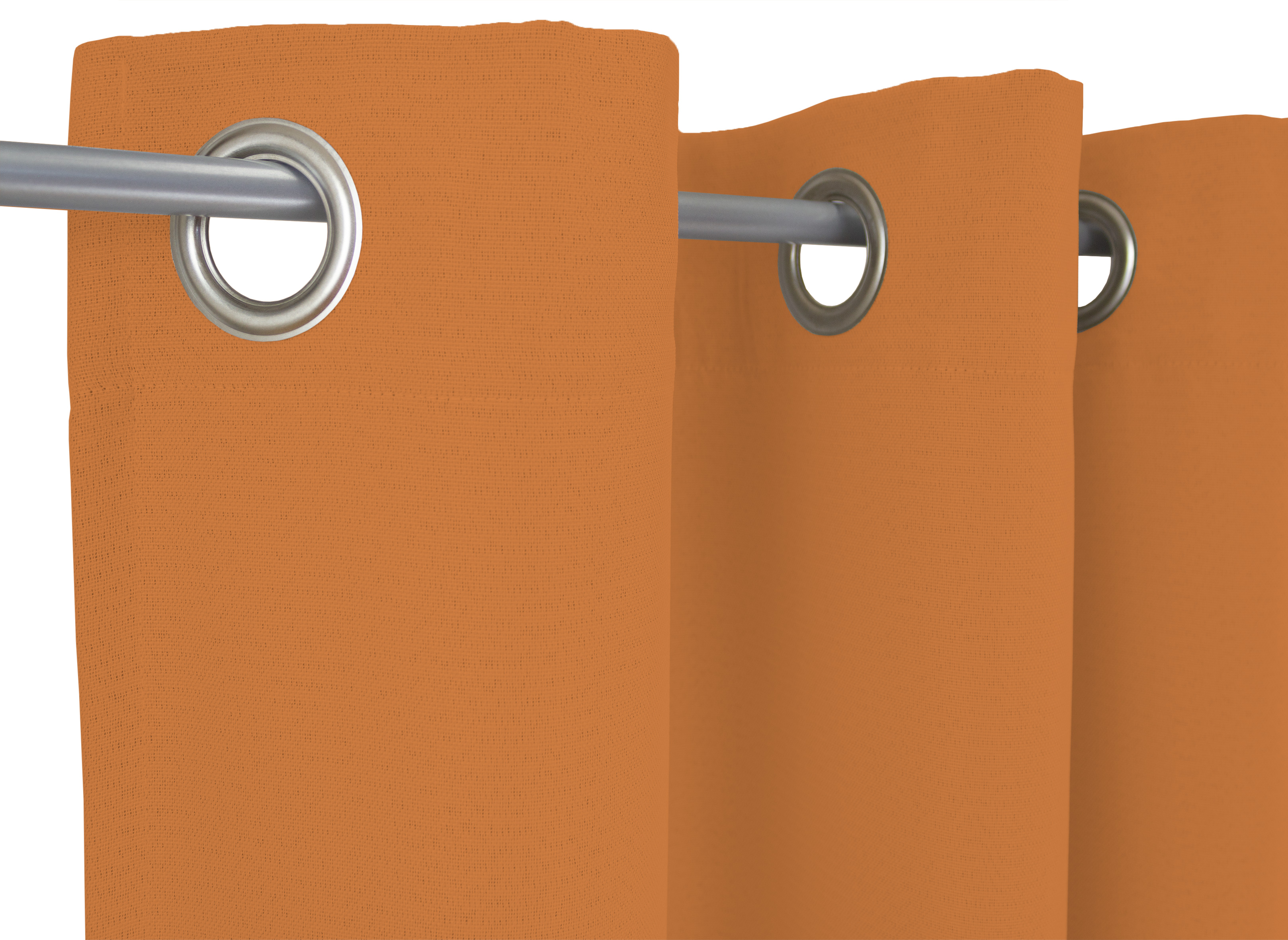 Orange Ösenschal Aufhängung
