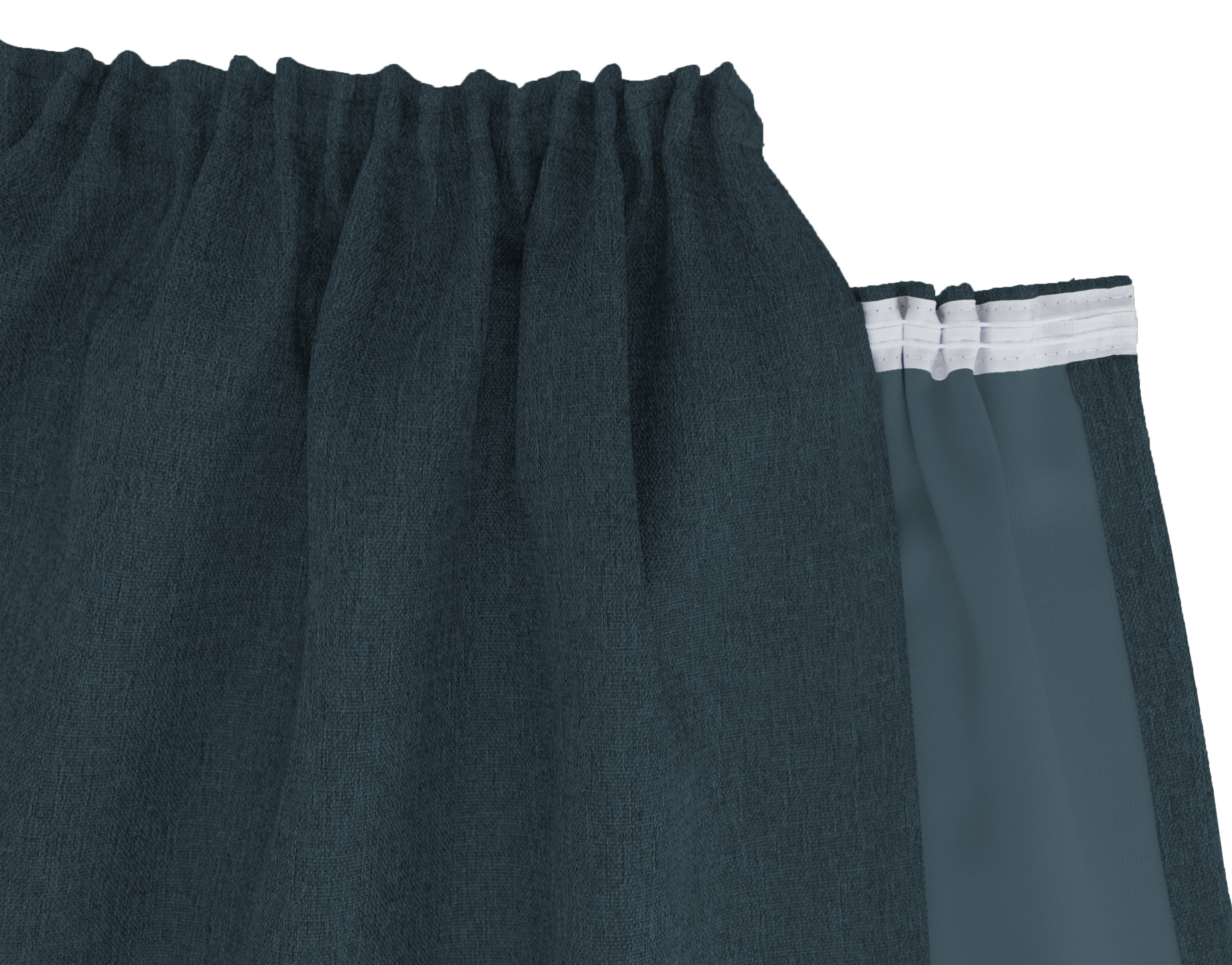 Blau Kräuselband