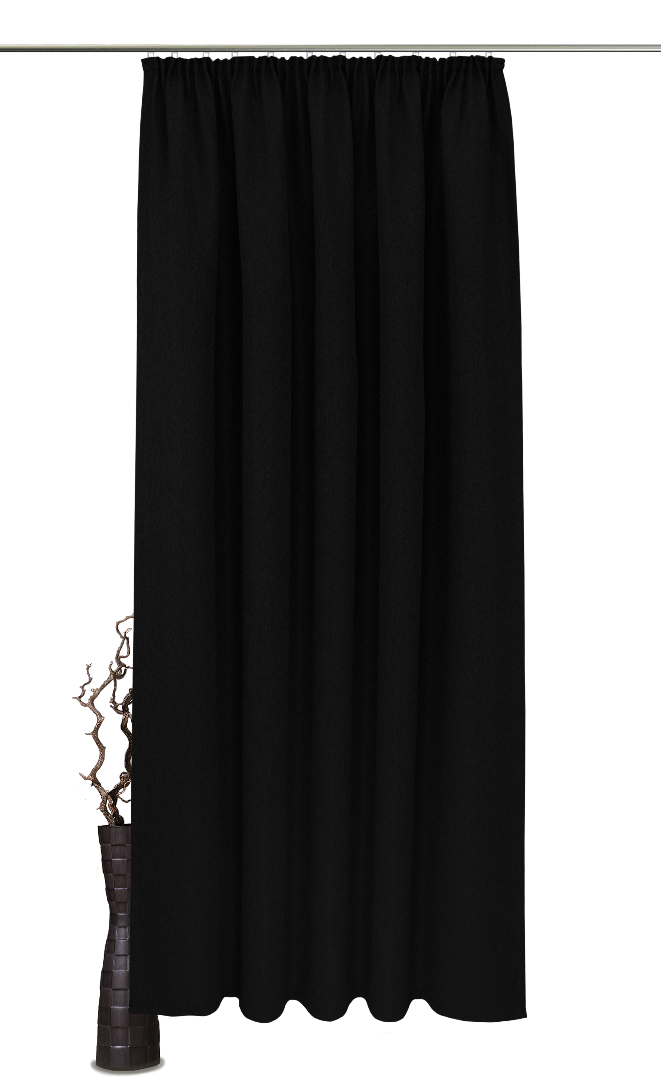 Schwarz Kräuselband