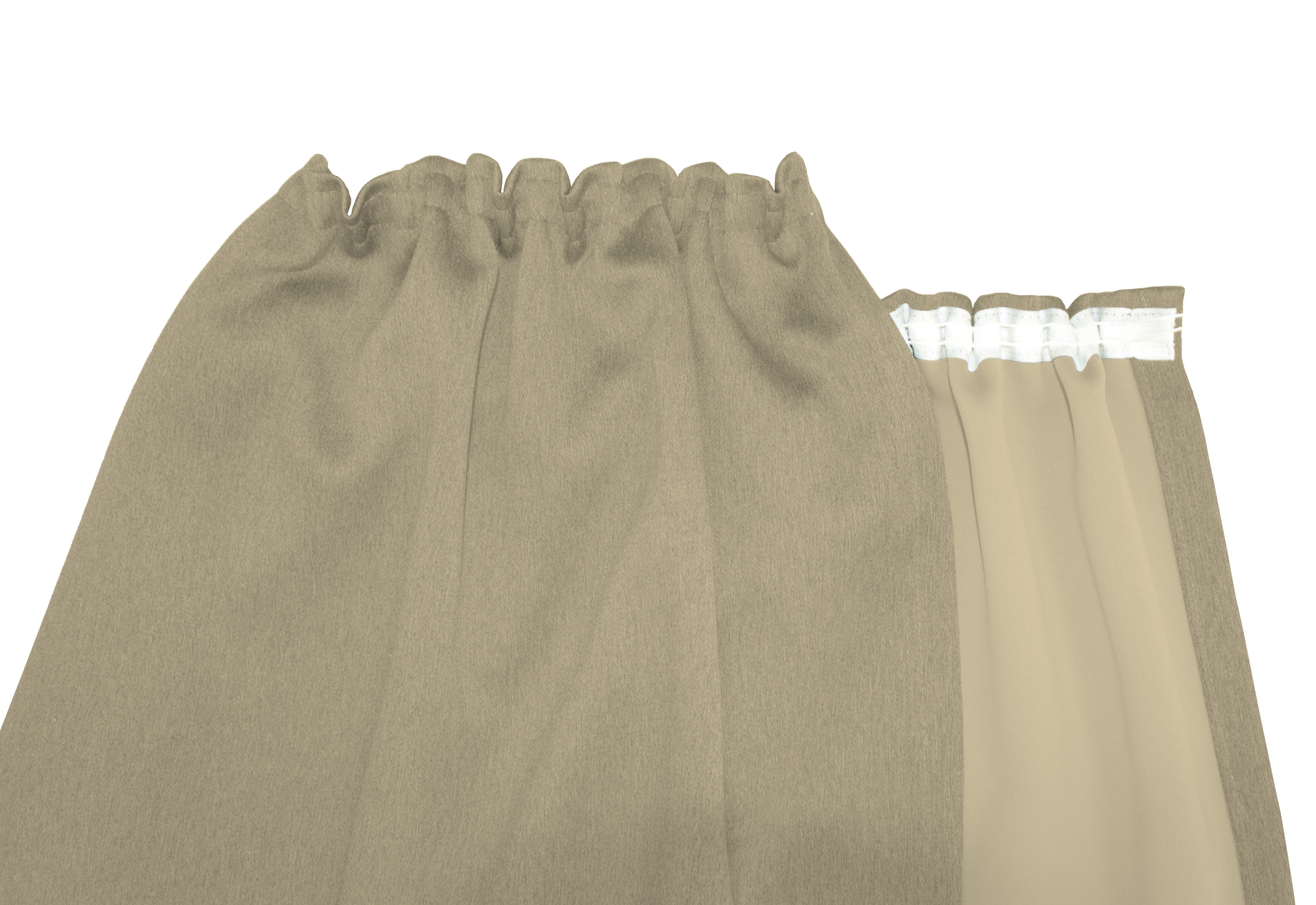 Beige Kräuselband Detail
