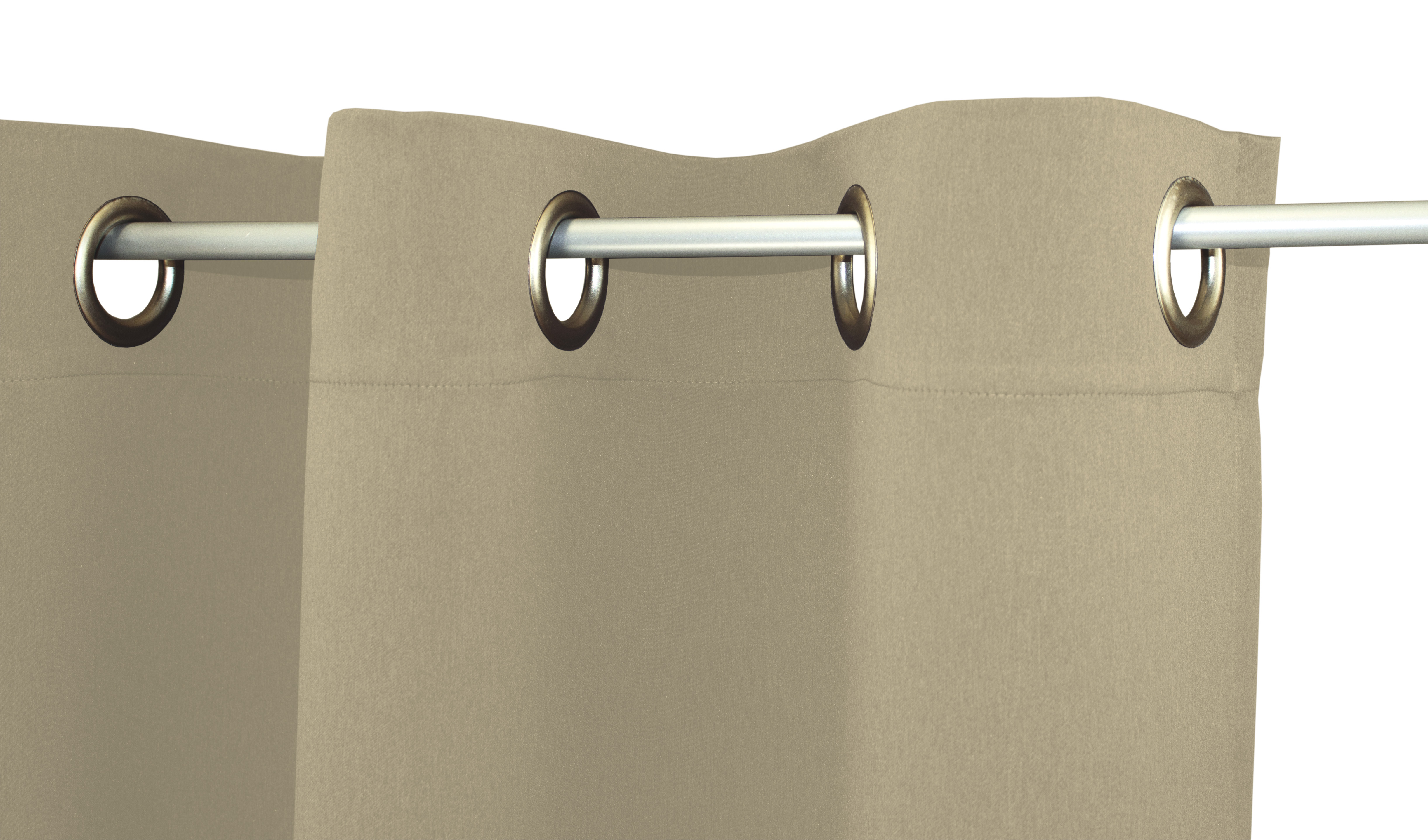 Beige Ösen Aufhängung