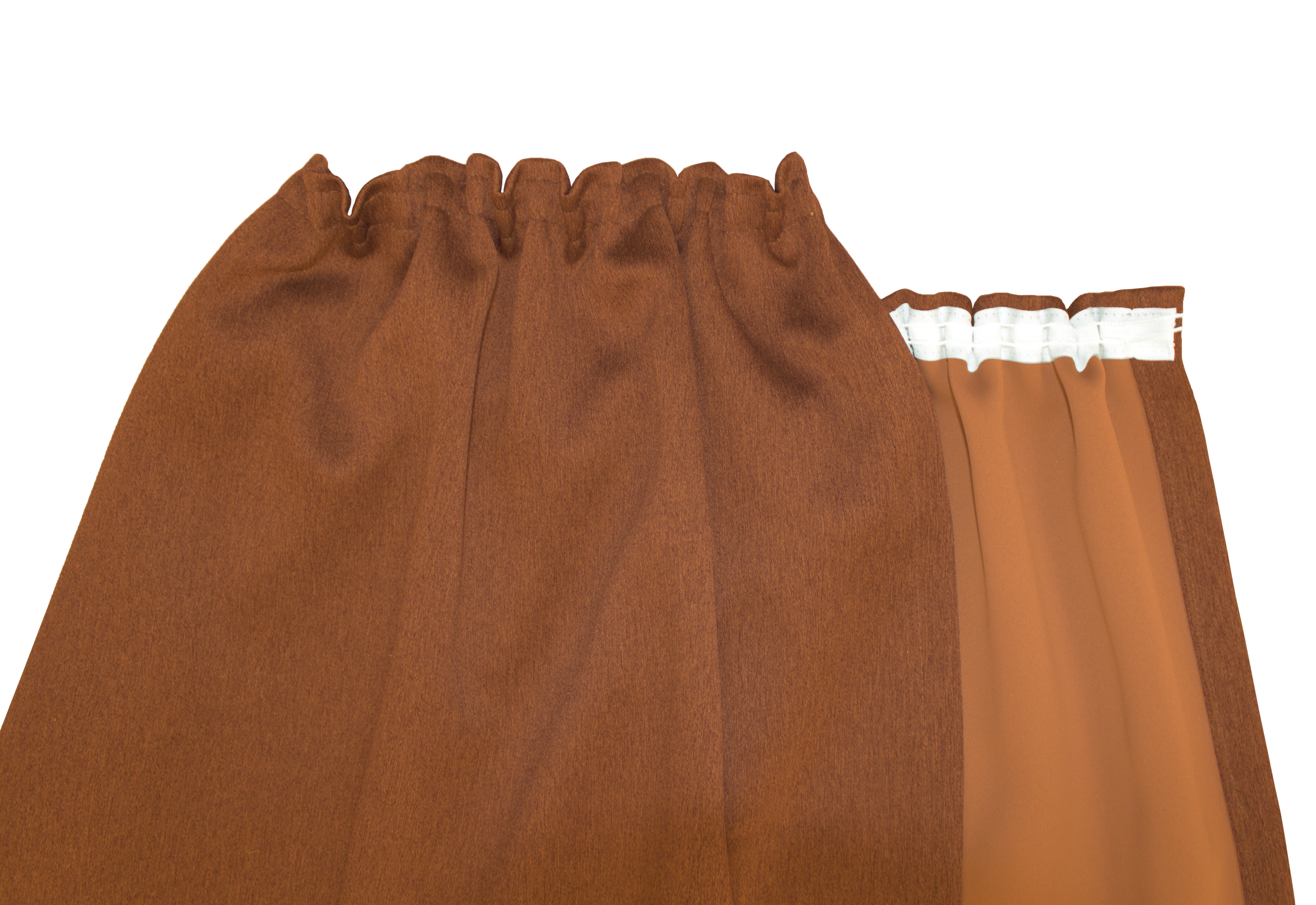 Orange Kräuselband Detail