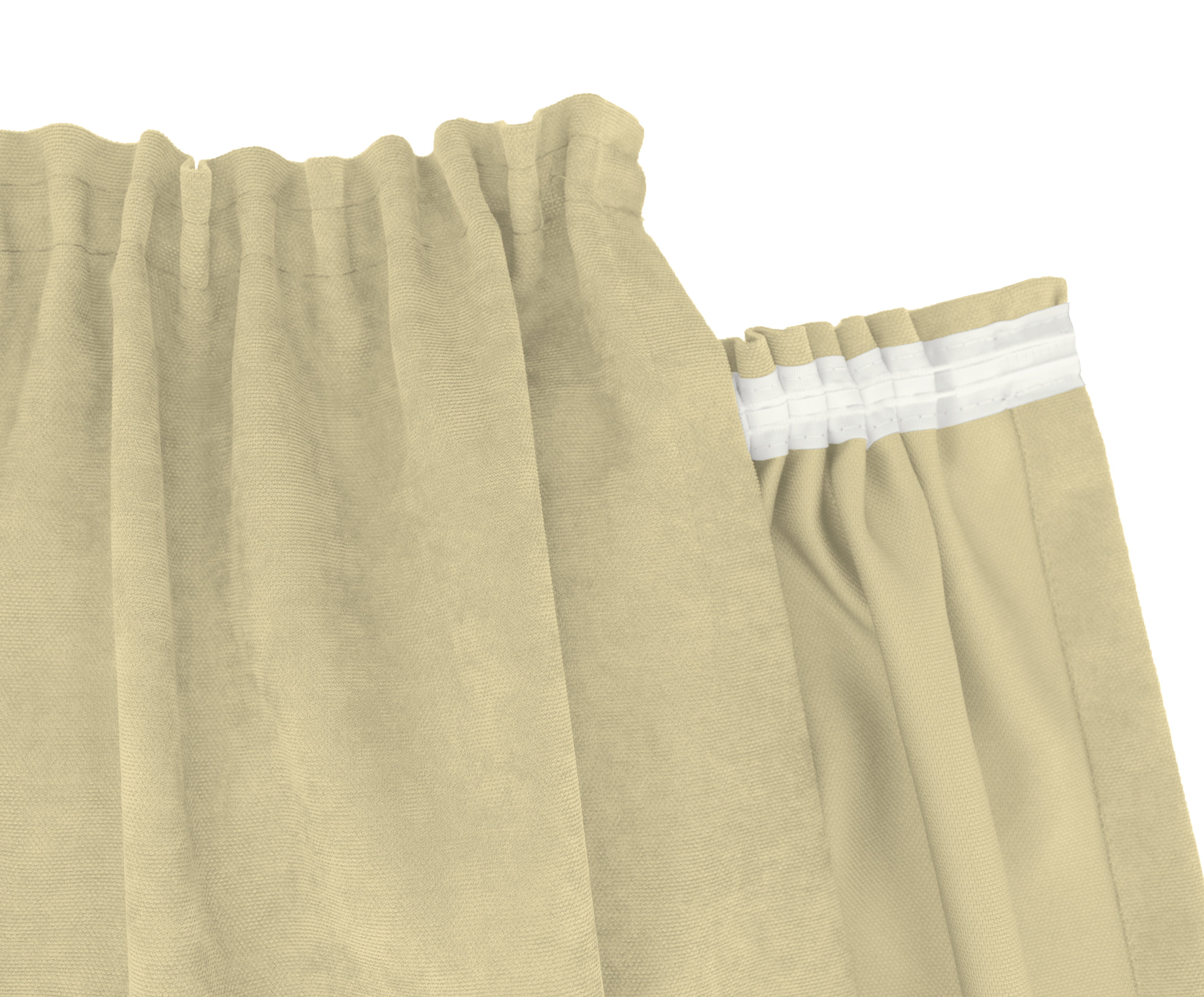 Beige Kräuselband 