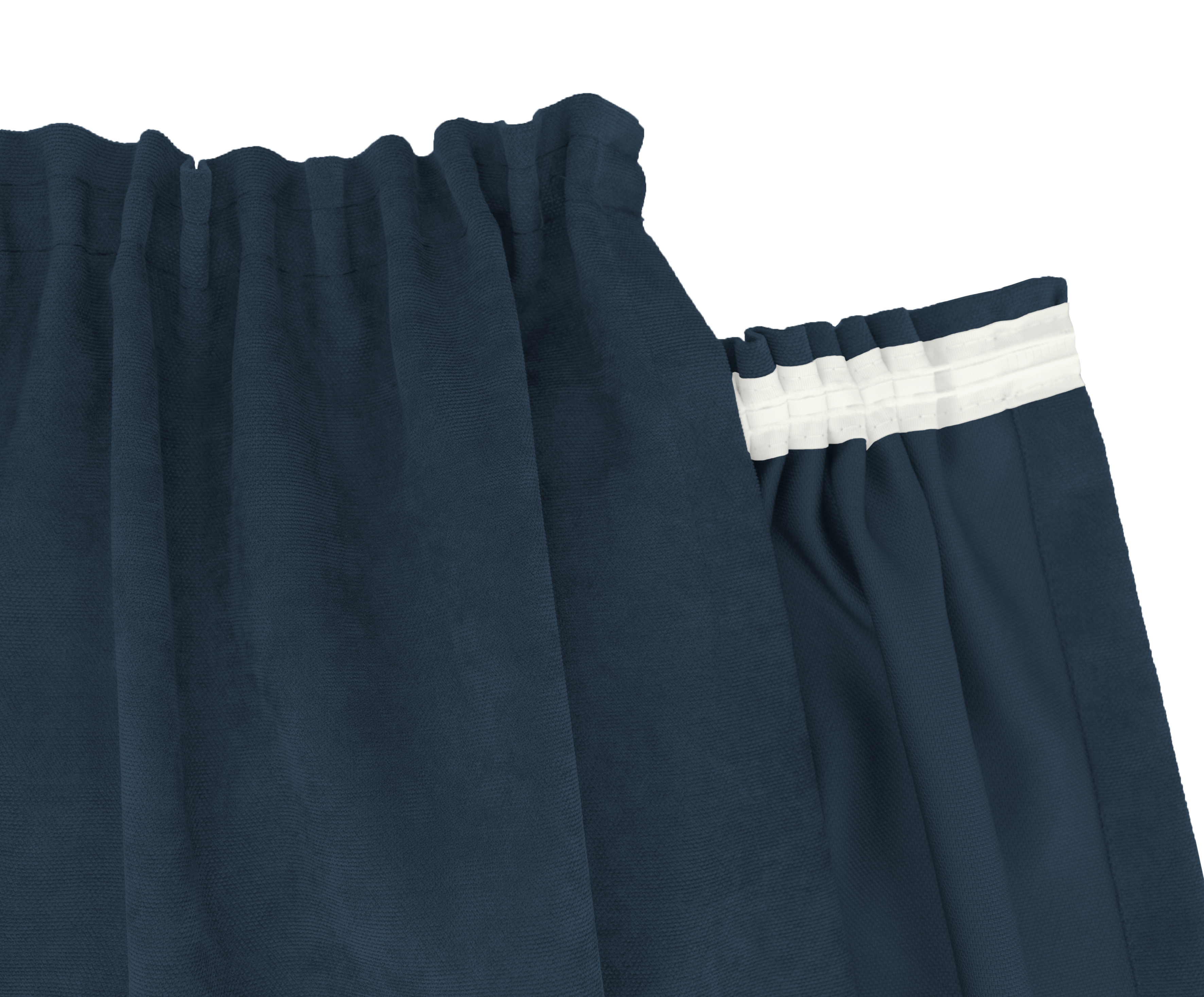 Blau Kräuselband 