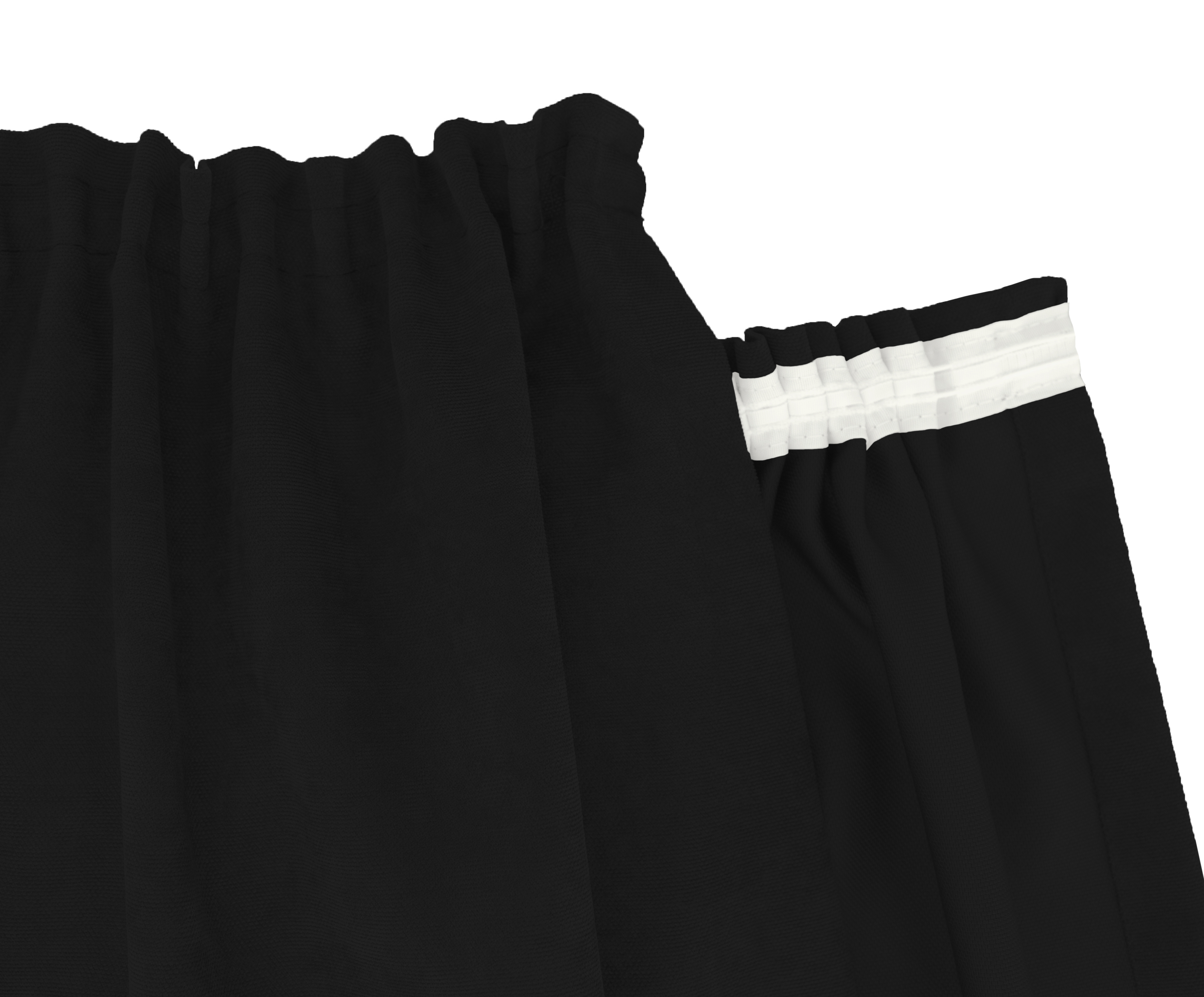 Schwarz Kräuselband 