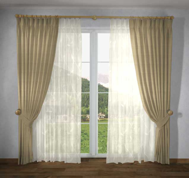 Gardine Berra Natur Deko Fenster